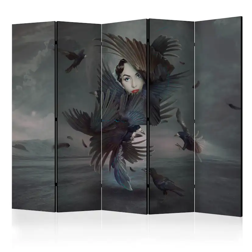 Rumsavdelare Skärmvägg Arkiio Covered in Feathers II 225x172 cm