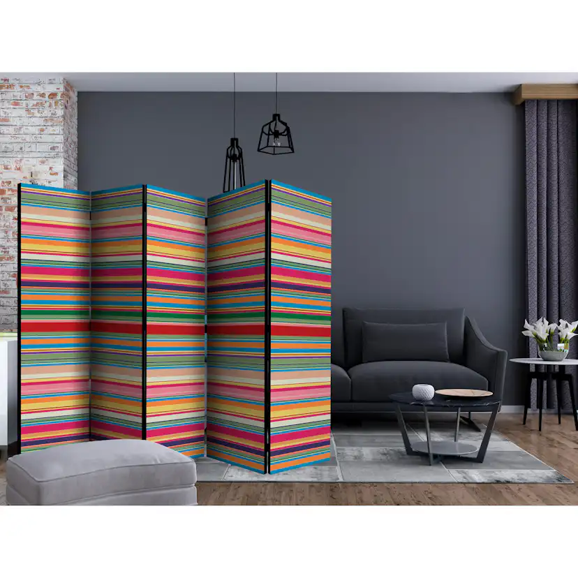 Rumsavdelare Skärmvägg Arkiio Subdued Stripes II 225x172 cm