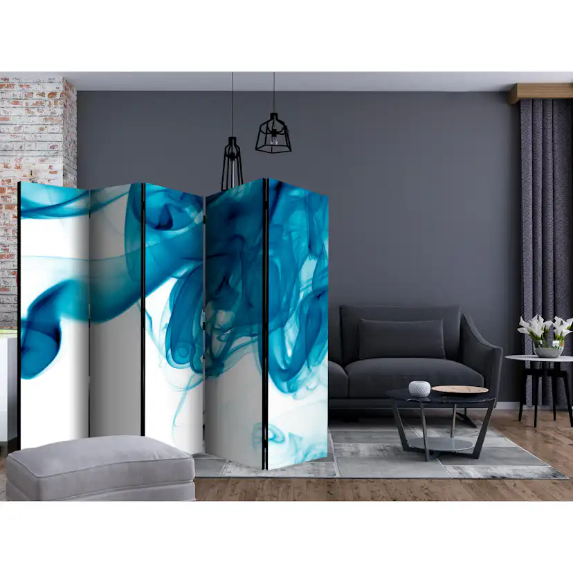 Rumsavdelare Skärmvägg Arkiio Blue Smoke II 225x172 cm