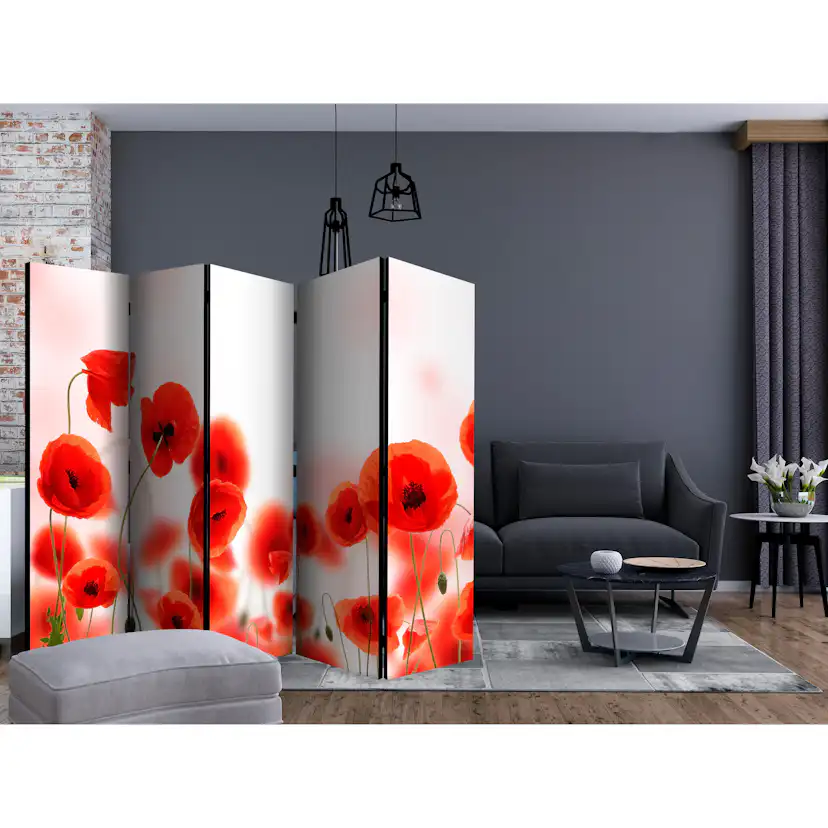 Rumsavdelare Skärmvägg Arkiio Sleepy Poppy's Land II 225x172 cm