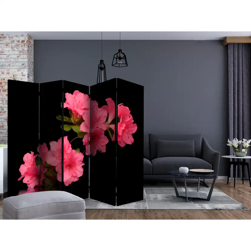 Rumsavdelare Skärmvägg Arkiio Azalea in Black II 225x172 cm