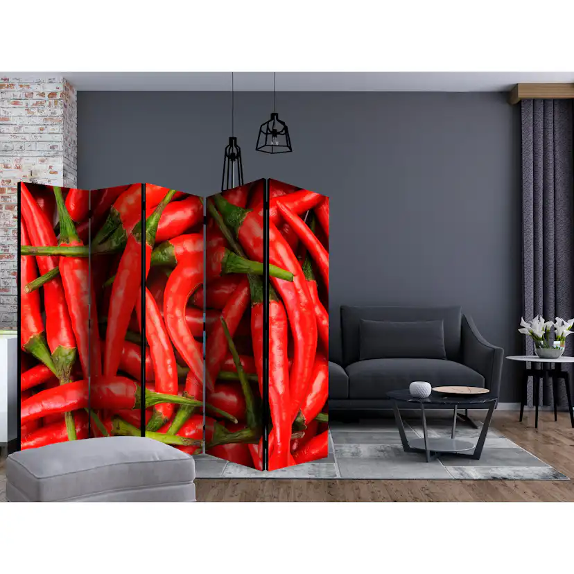 Rumsavdelare Skärmvägg Arkiio Chili Pepper Background II 225x172 cm