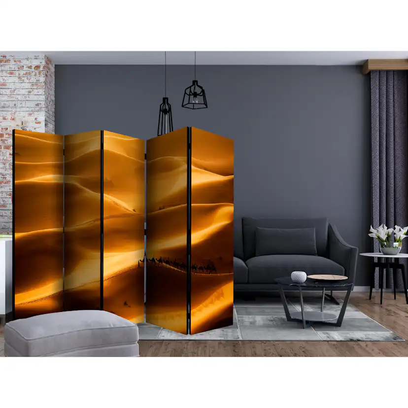 Rumsavdelare Skärmvägg Arkiio Caravan of Camels II Brun 225x172 cm