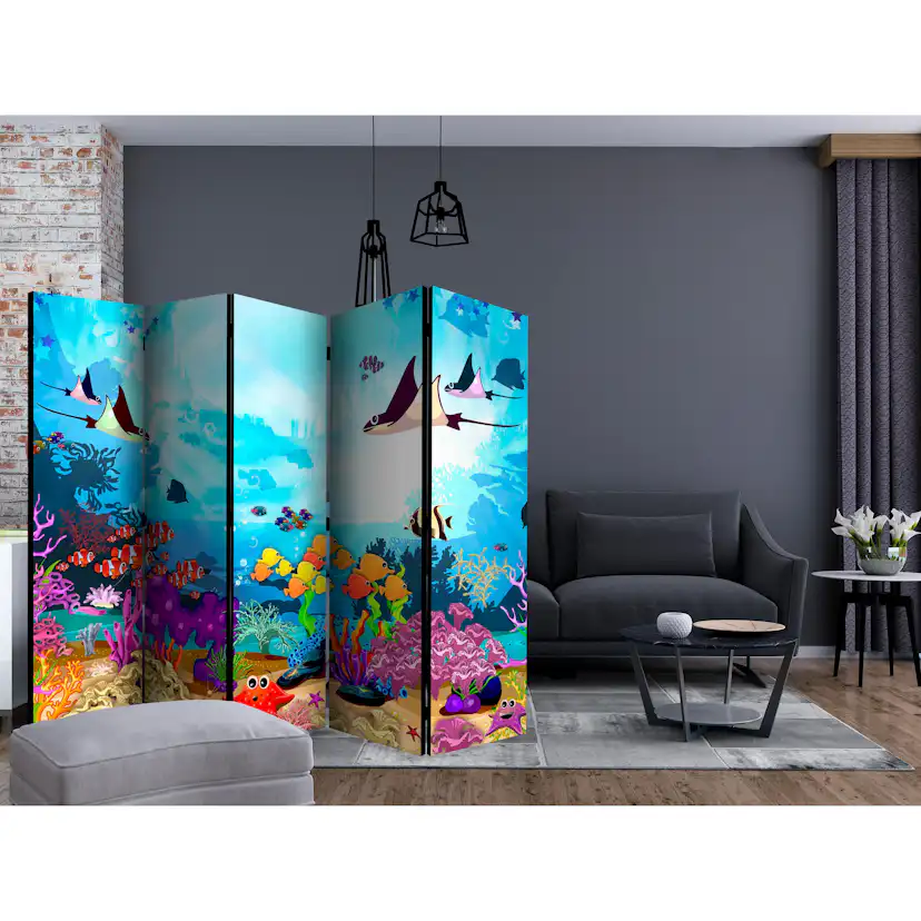 Rumsavdelare Skärmvägg Arkiio Underwater Fun II 225x172 cm