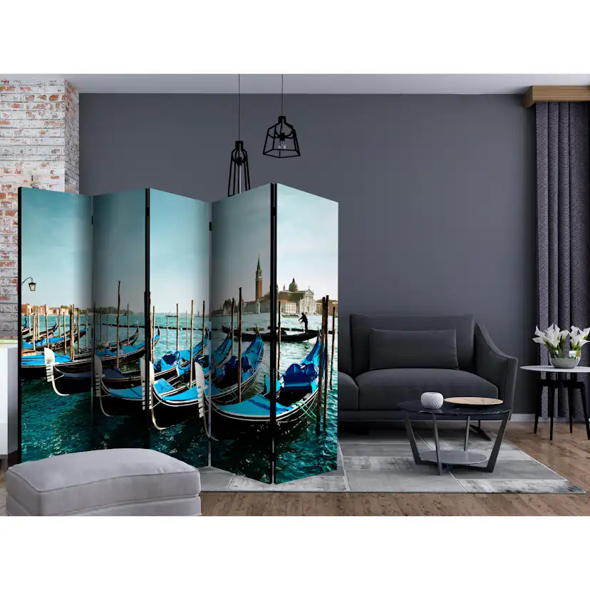 Rumsavdelare Skärmvägg Arkiio Gondolas on the Grand Canal Venice II 225x172 cm