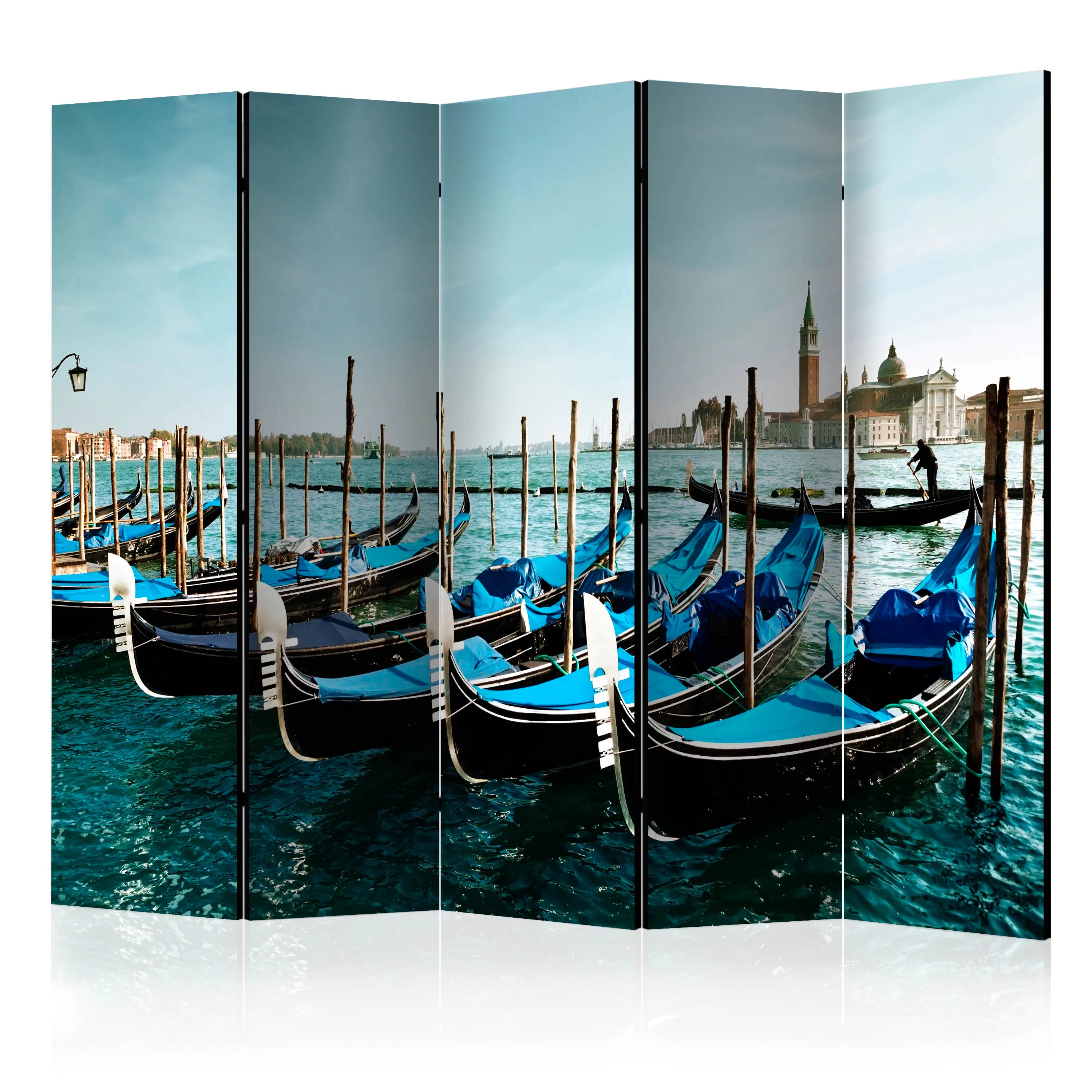 Rumsavdelare Skärmvägg Arkiio Gondolas on the Grand Canal Venice II 225x172 cm