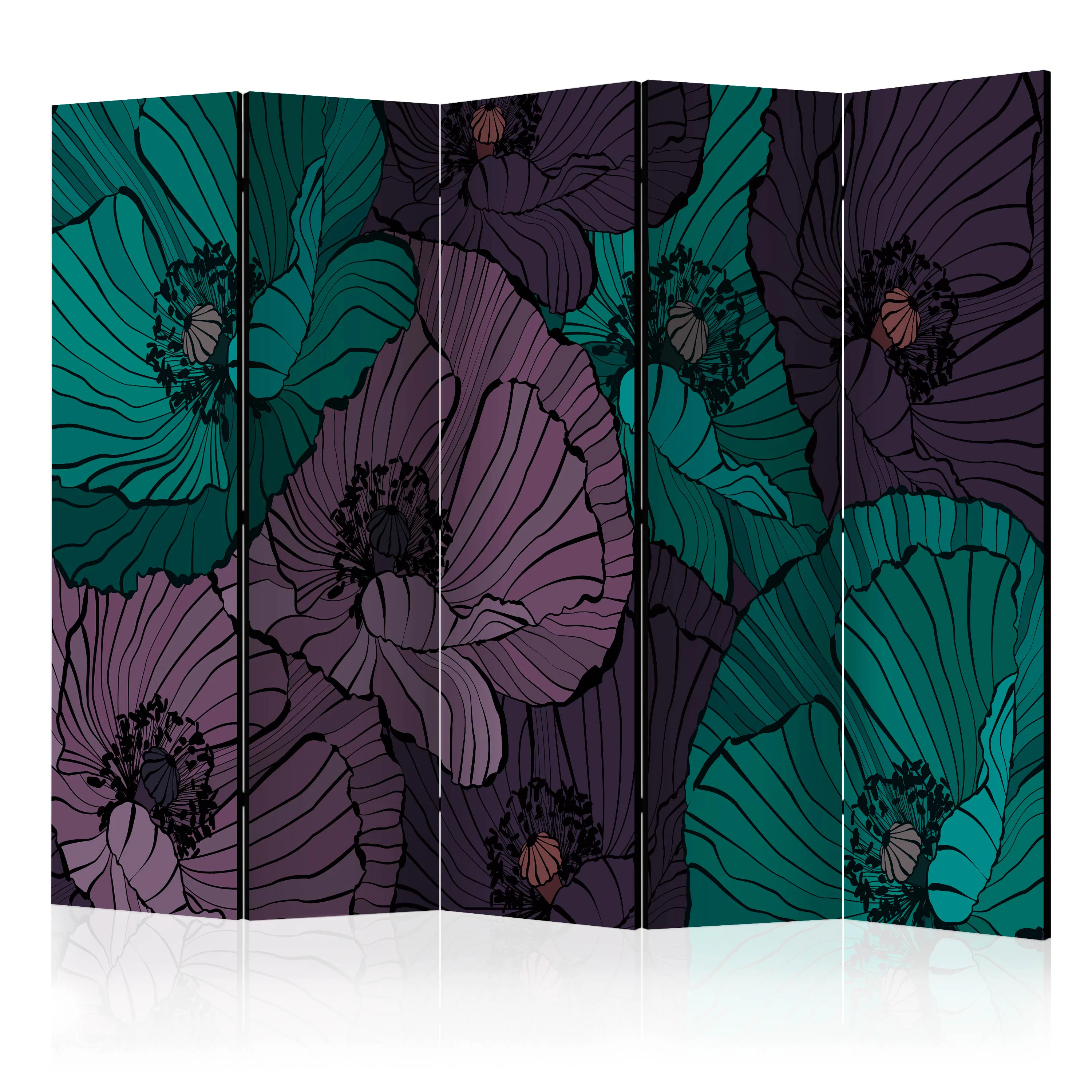 Rumsavdelare Skärmvägg Arkiio Flowerbed II 225x172 cm