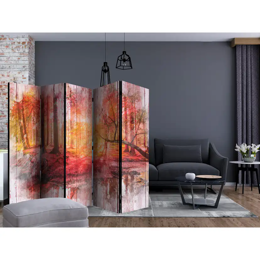 Rumsavdelare Skärmvägg Arkiio Autumnal Forest II 225x172 cm