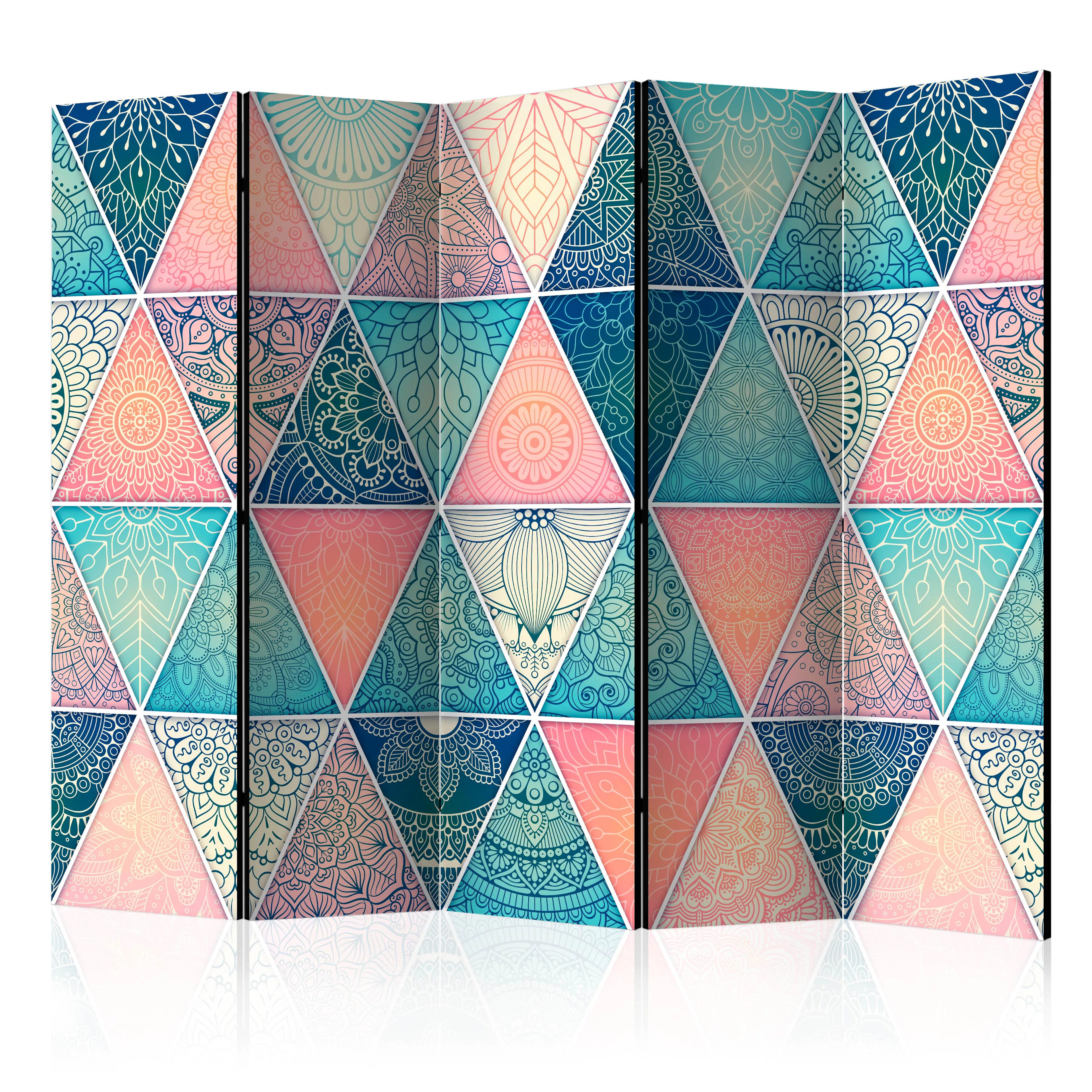 Rumsavdelare Skärmvägg Arkiio Oriental Triangles II 225x172 cm