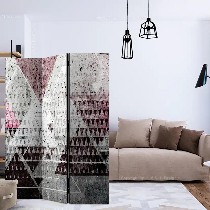 Rumsavdelare Skärmvägg Arkiio Triangles 135x172 cm