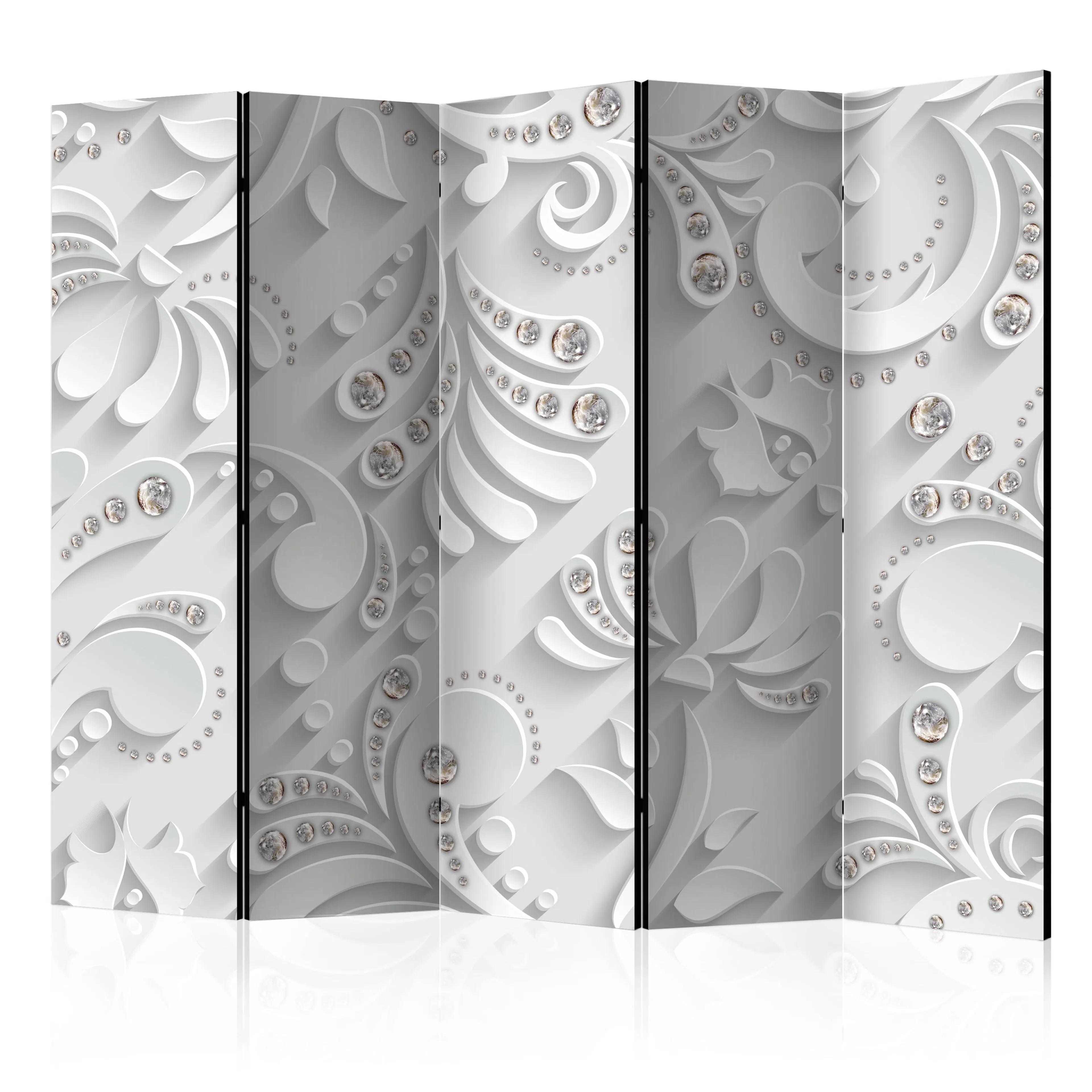 Rumsavdelare Skärmvägg Arkiio Flowers with Crystals II 225x172 cm