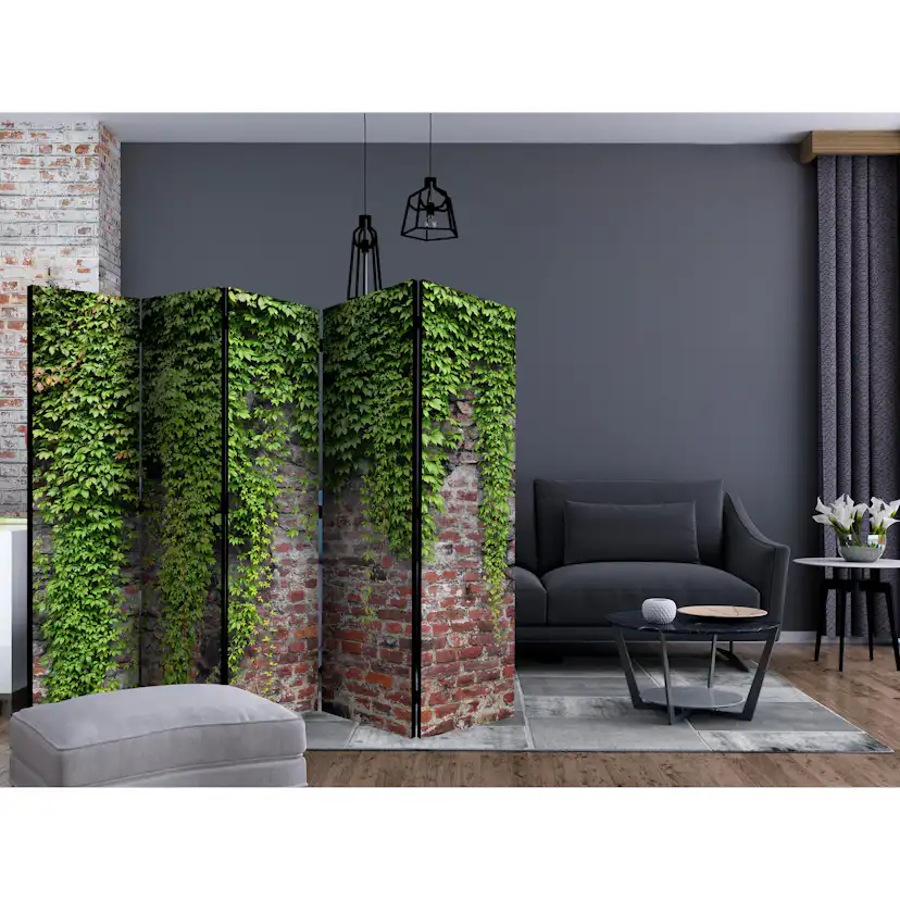 Rumsavdelare Skärmvägg Arkiio Brick and Ivy II 225x172 cm
