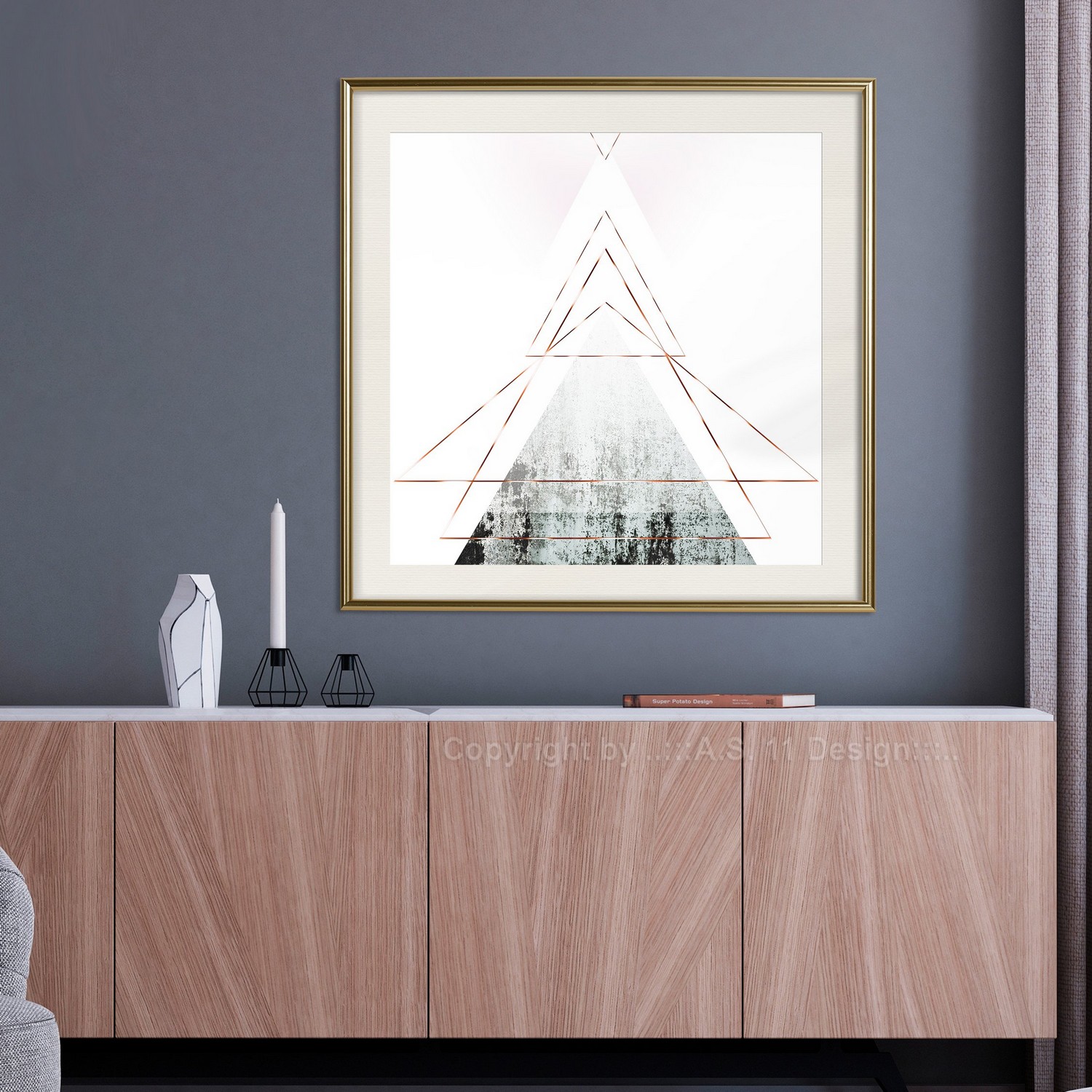 Poster Artgeist Affisch Geometric Abstraction