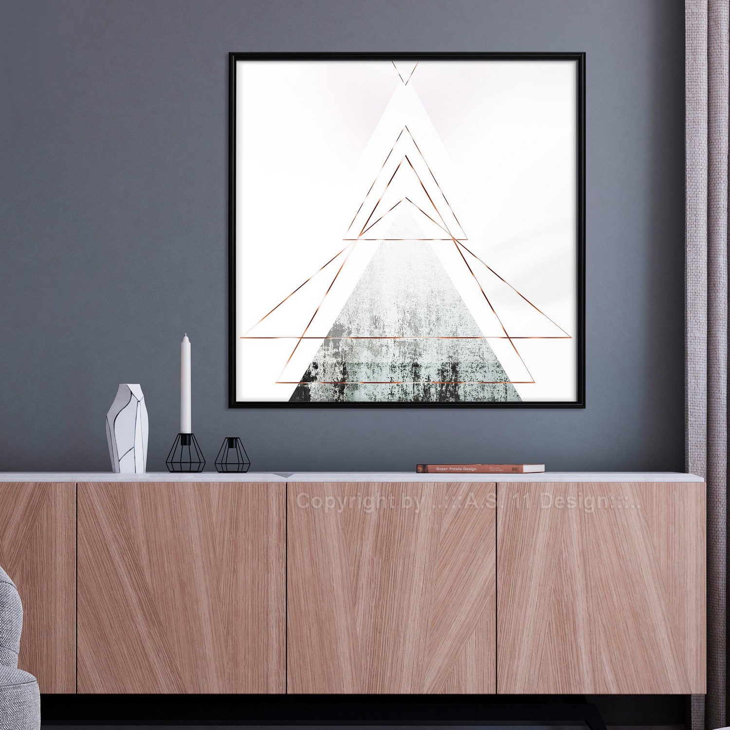 Poster Artgeist Affisch Geometric Abstraction