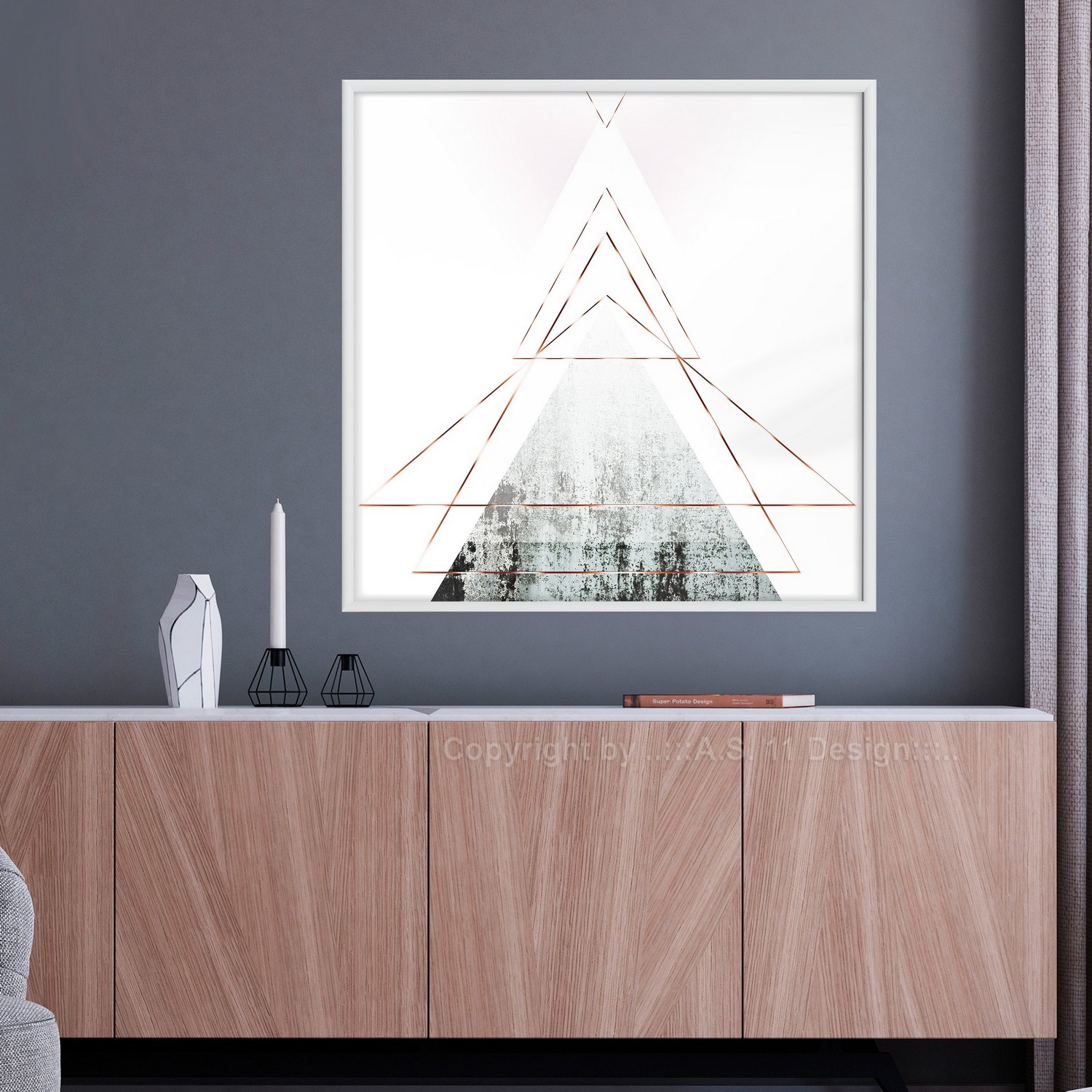 Poster Artgeist Affisch Geometric Abstraction