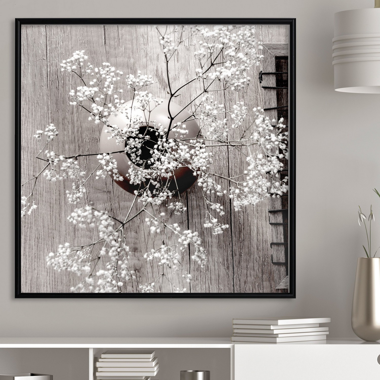 Poster Artgeist Affisch Dried Flowers Fyrkantig