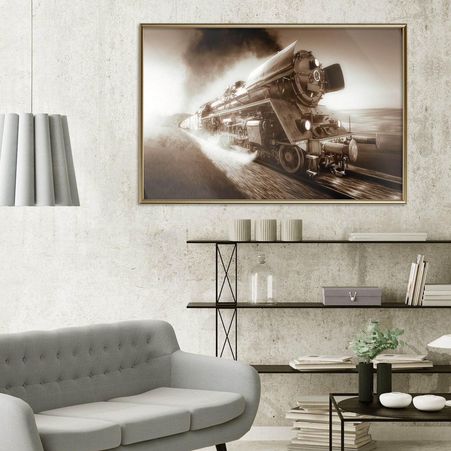 Poster Artgeist Affisch Locomotive