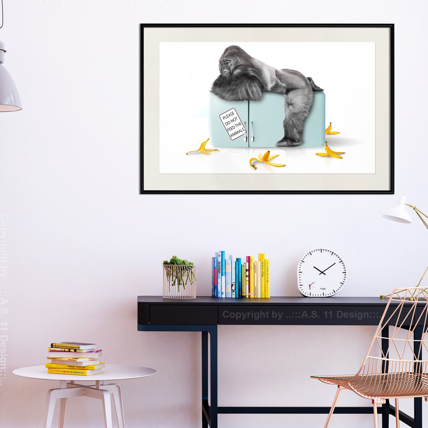 Poster Artgeist Affisch Hungry Gorilla