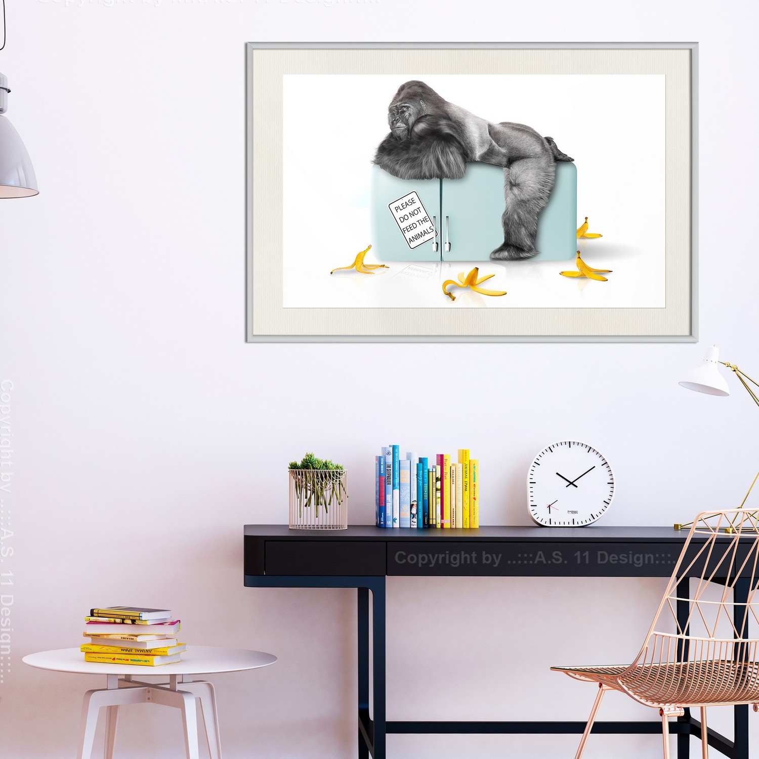 Poster Artgeist Affisch Hungry Gorilla
