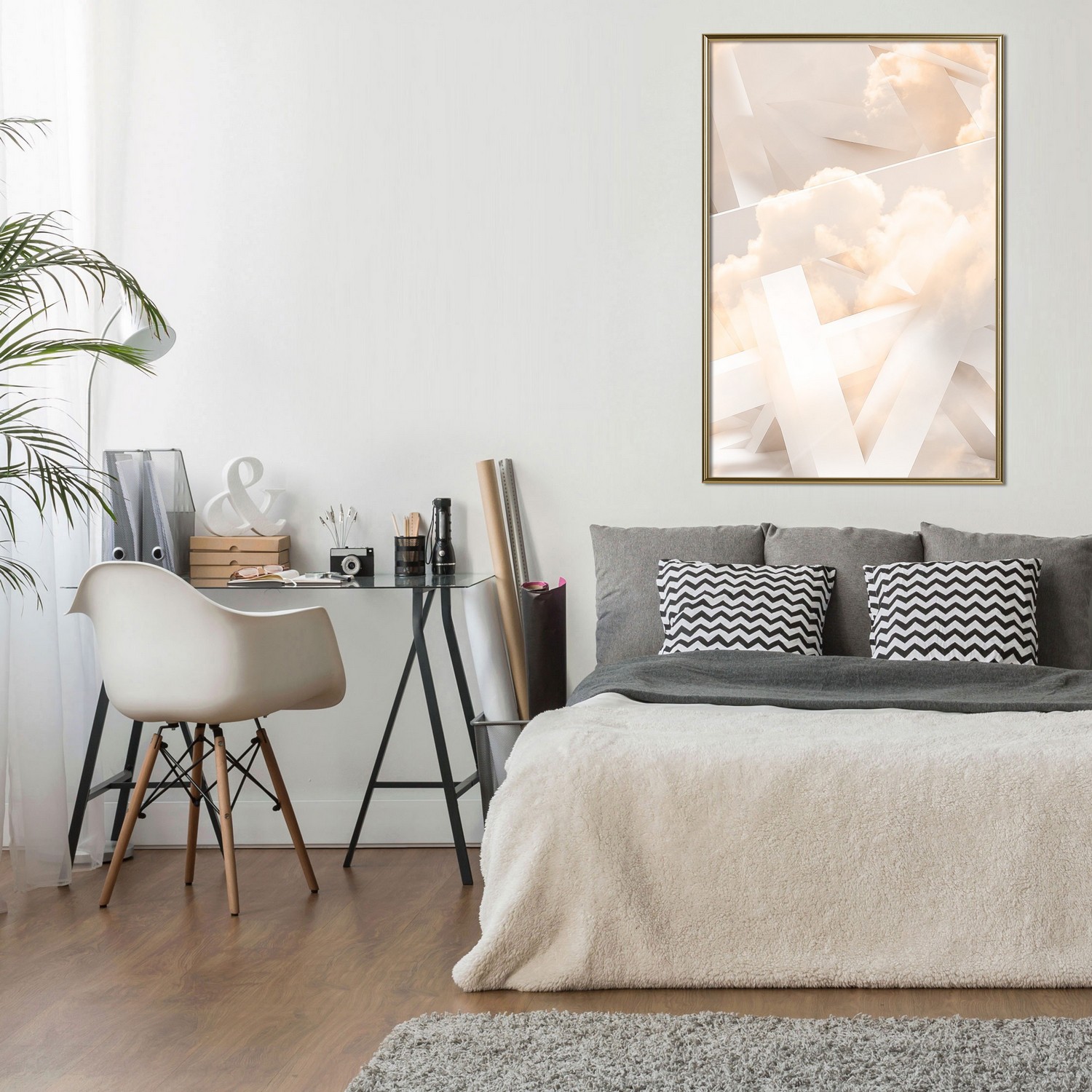 Poster Artgeist Affisch Abstraction with Clouds