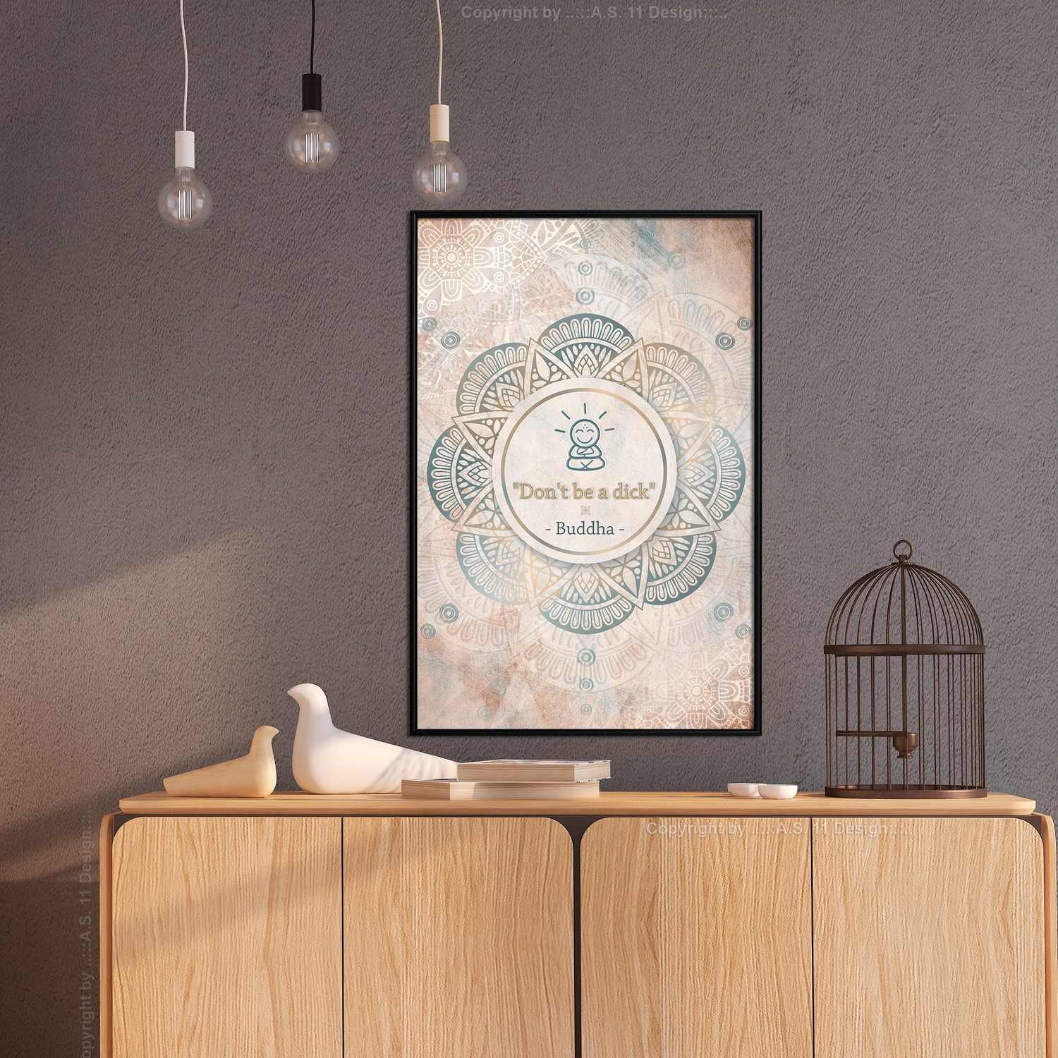 Poster Artgeist Affisch Don't Be a Dick