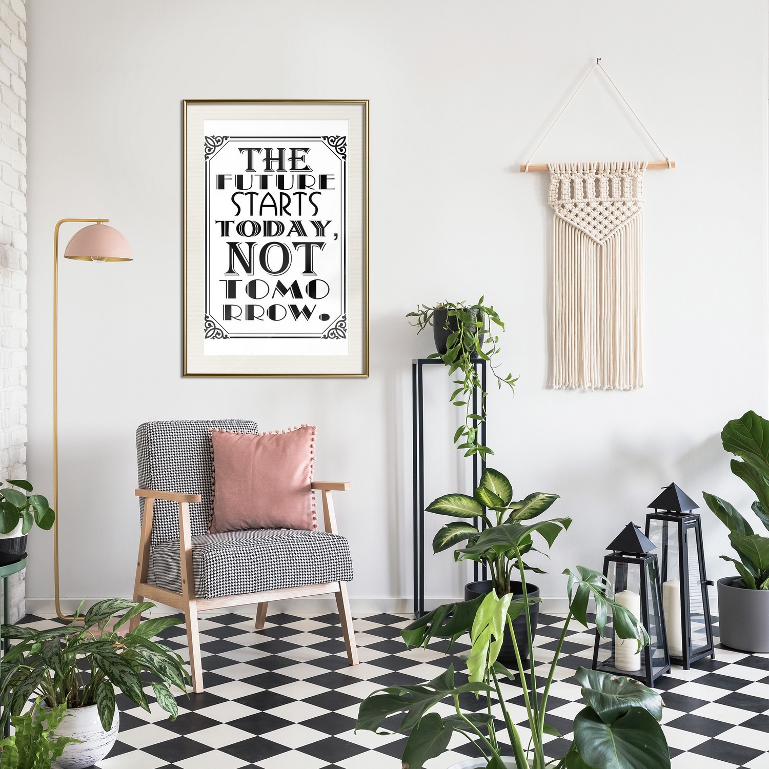 Poster Artgeist Affisch The Future Starts Today Not Tomorrow