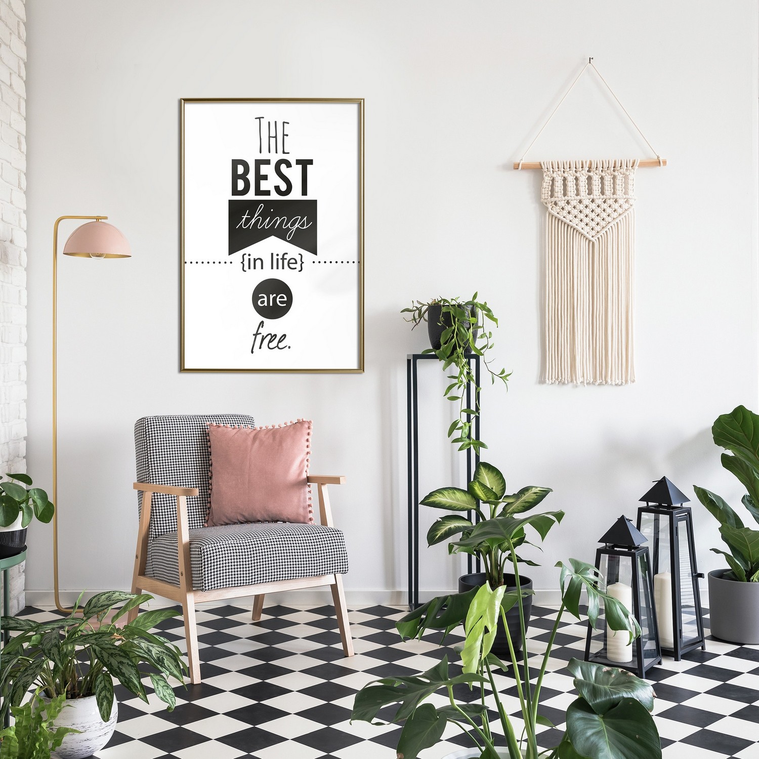 Poster Artgeist Affisch The Best Things in Life Are Free