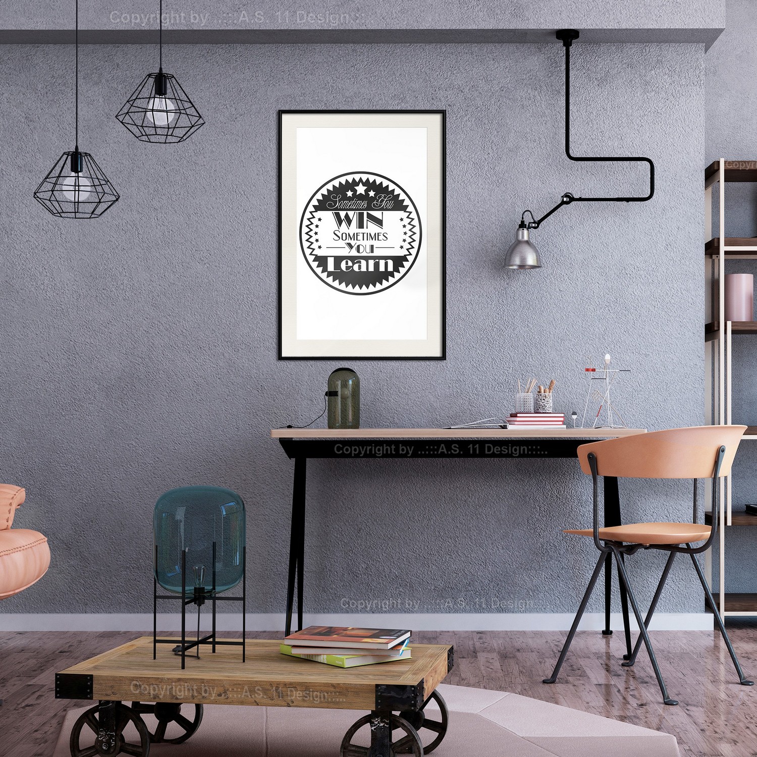 Poster Artgeist Affisch Sometimes You Win Sometimes You Learn