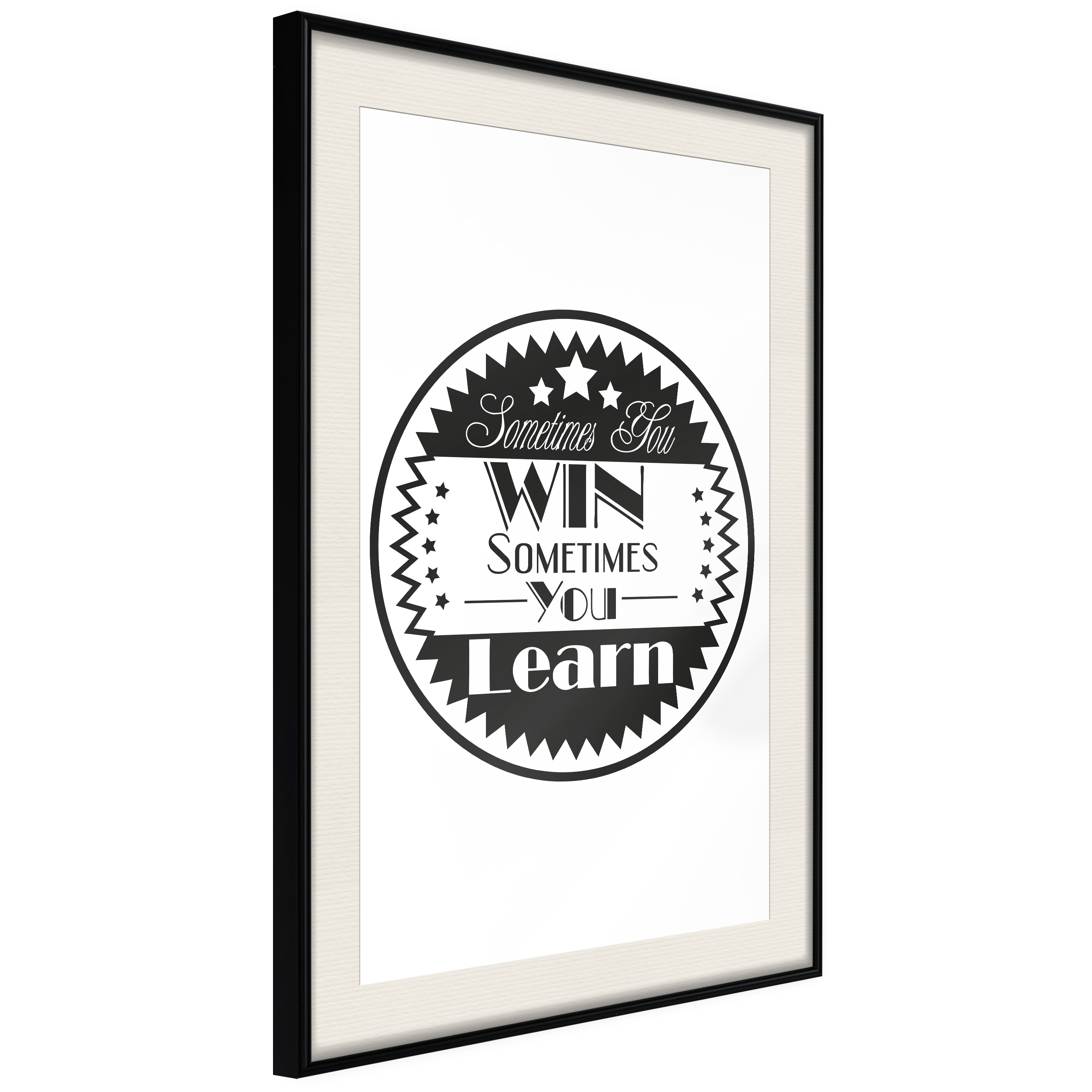 Poster Artgeist Affisch Sometimes You Win Sometimes You Learn