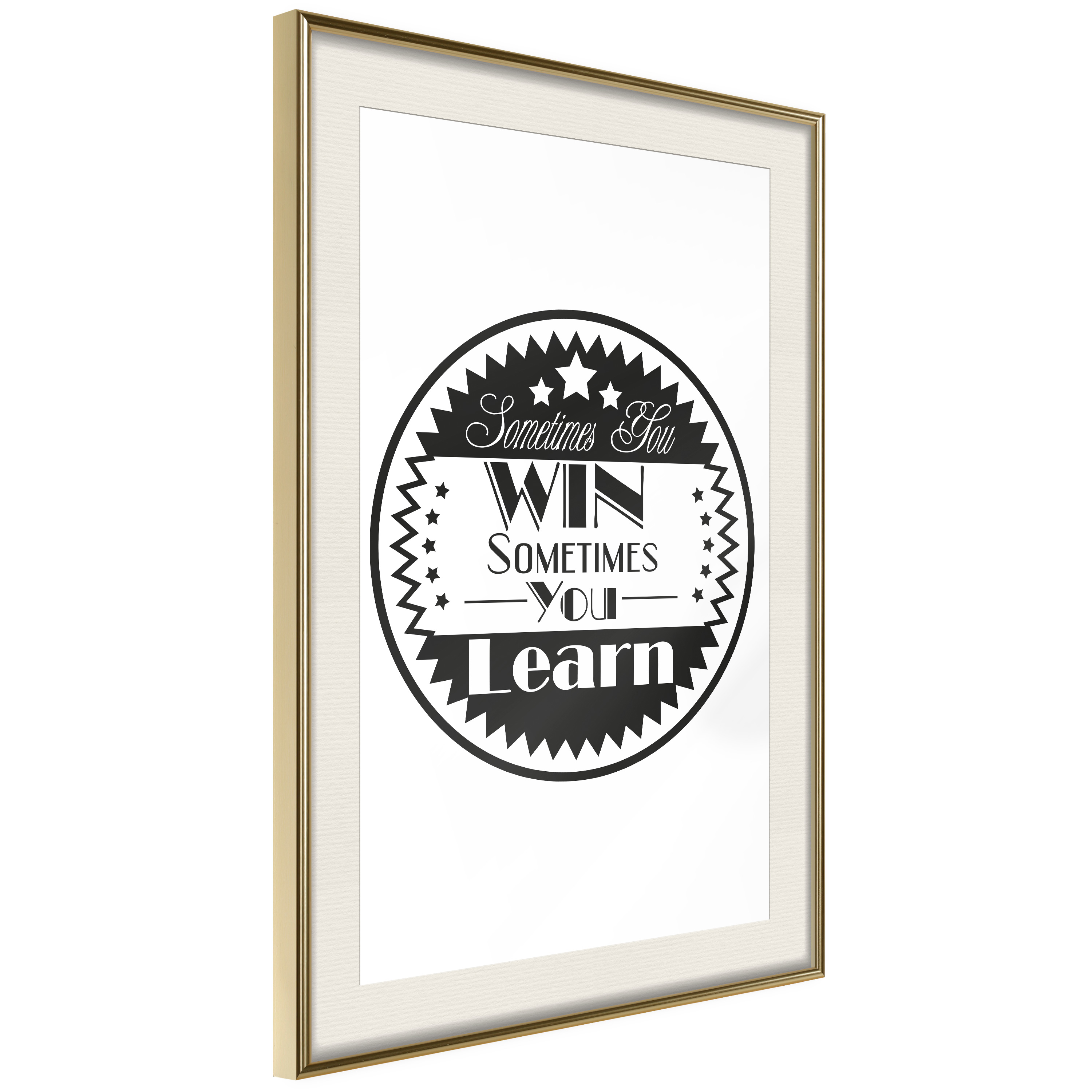 Poster Artgeist Affisch Sometimes You Win Sometimes You Learn