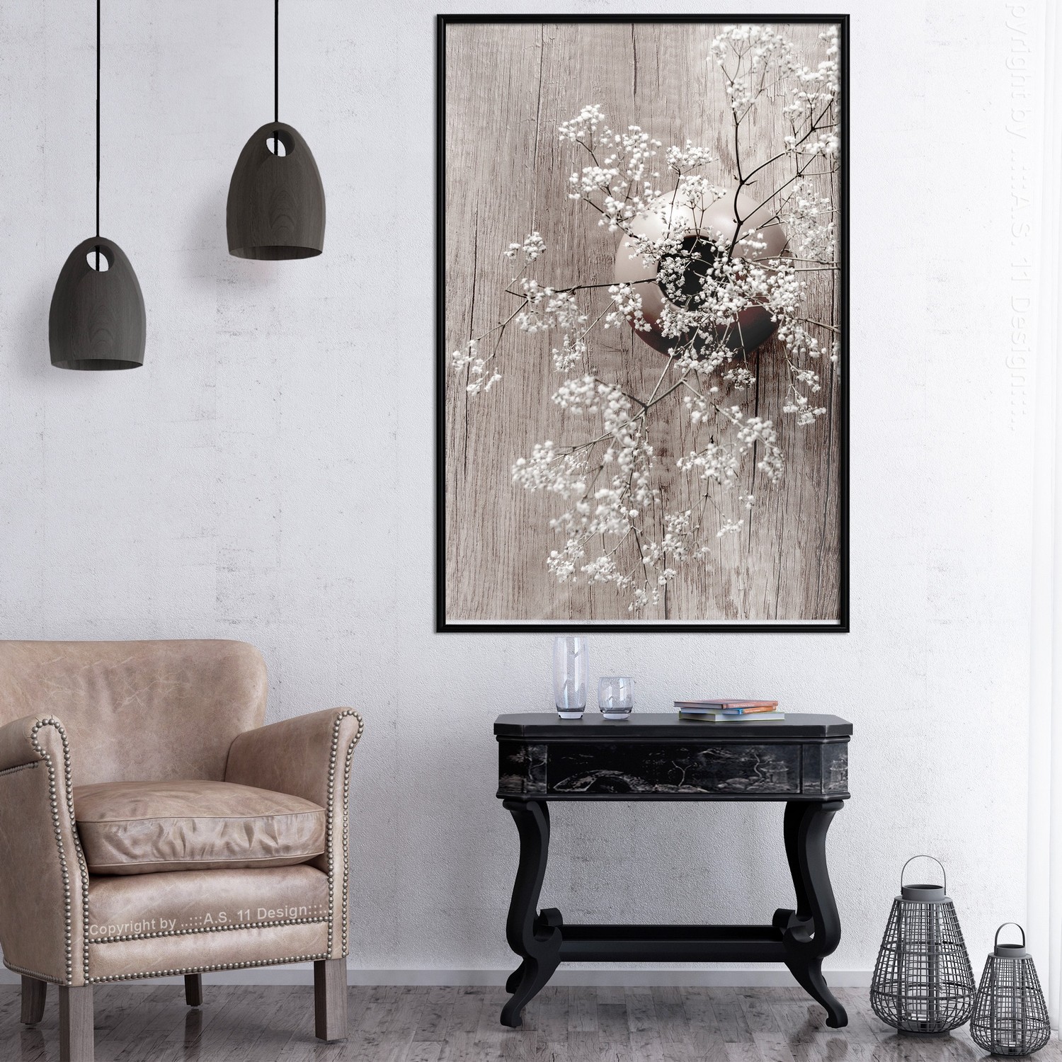 Poster Artgeist Affisch Dried Flowers