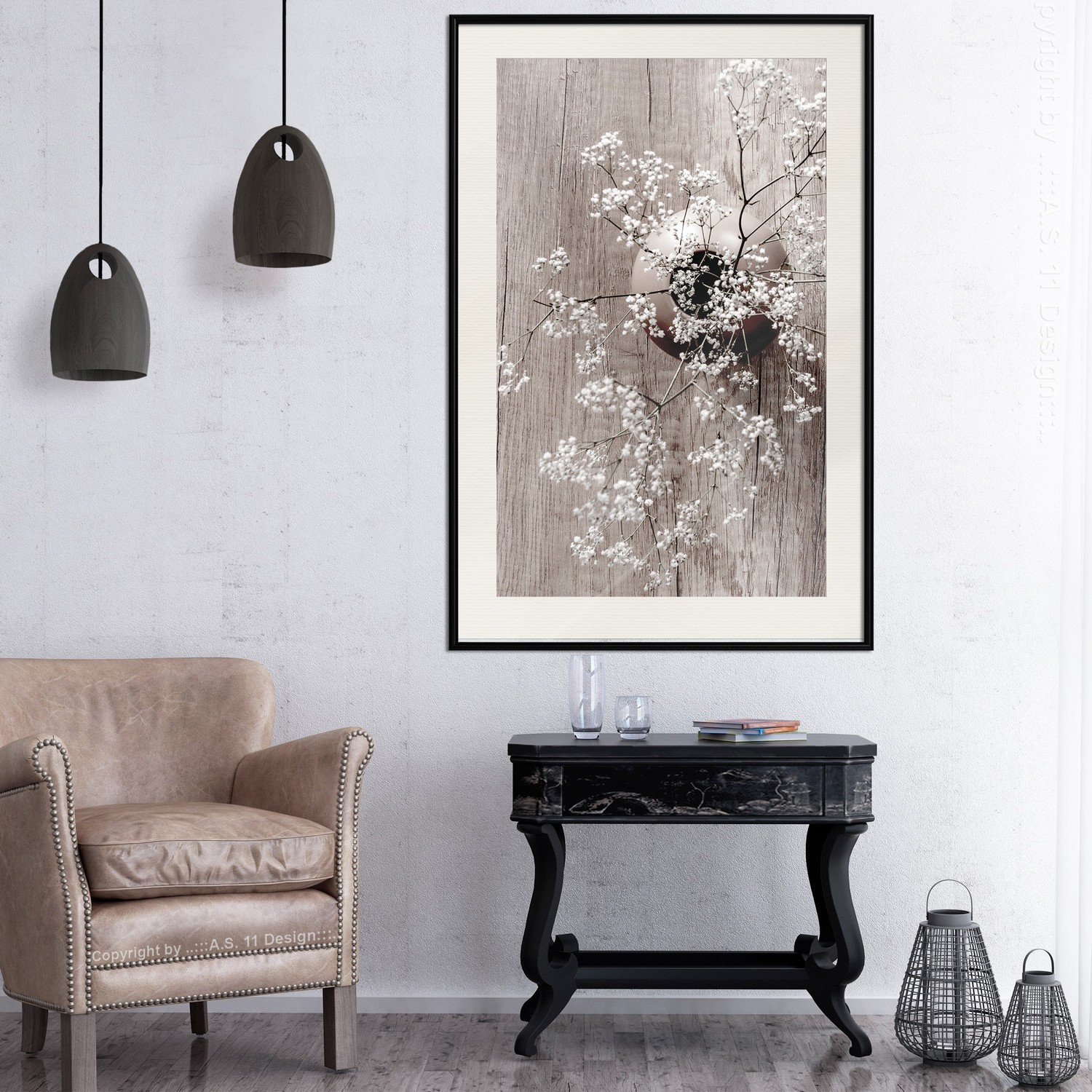 Poster Artgeist Affisch Dried Flowers