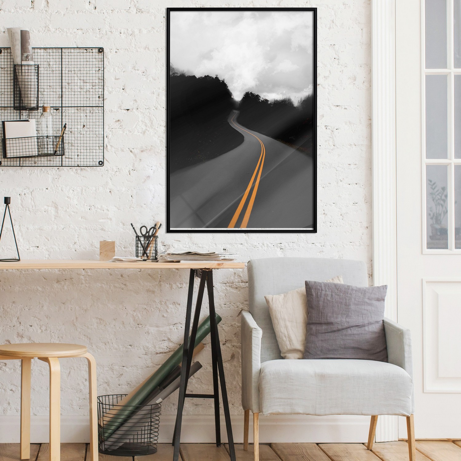 Poster Artgeist Affisch Double Solid Line