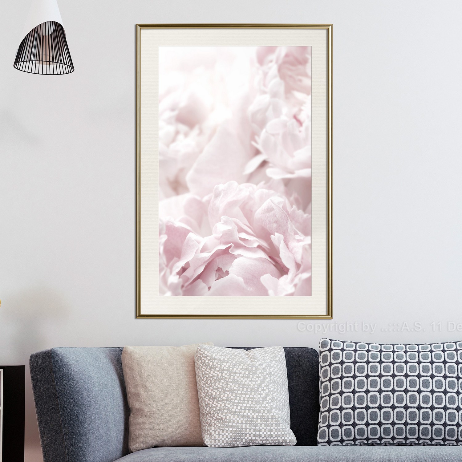 Poster Artgeist Affisch Fluffy Peonies