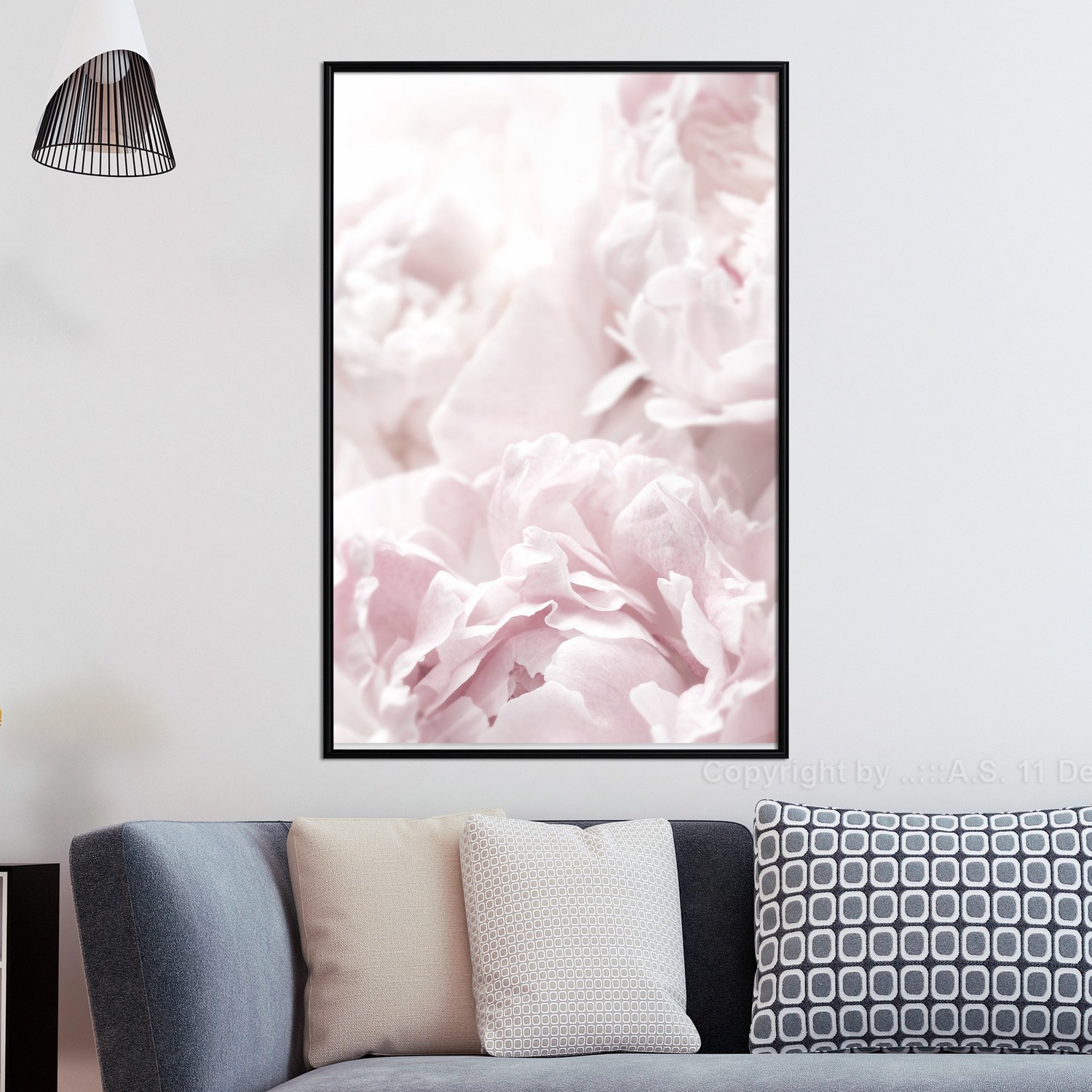 Poster Artgeist Affisch Fluffy Peonies