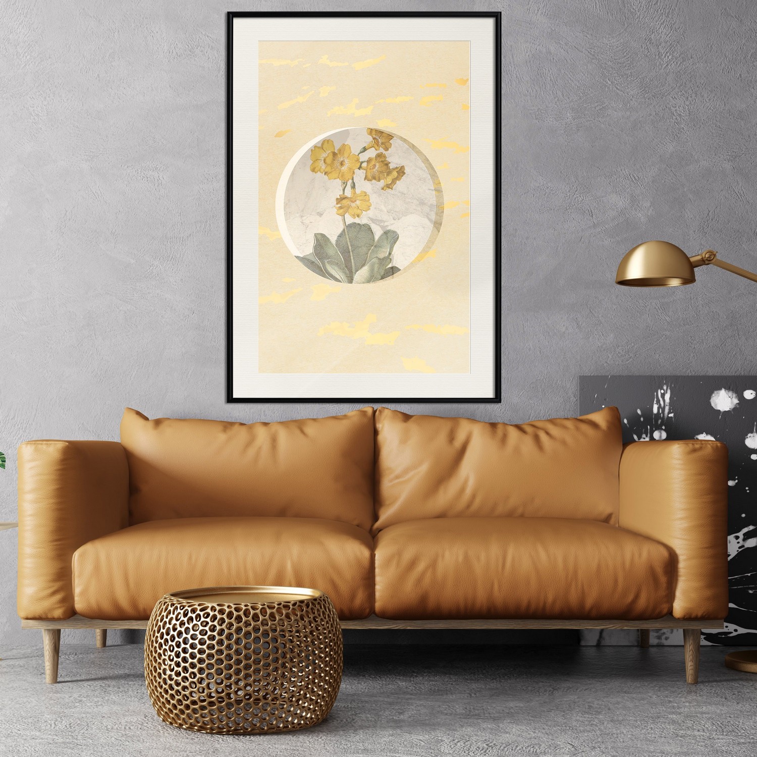 Poster Artgeist Affisch Flower In Circle