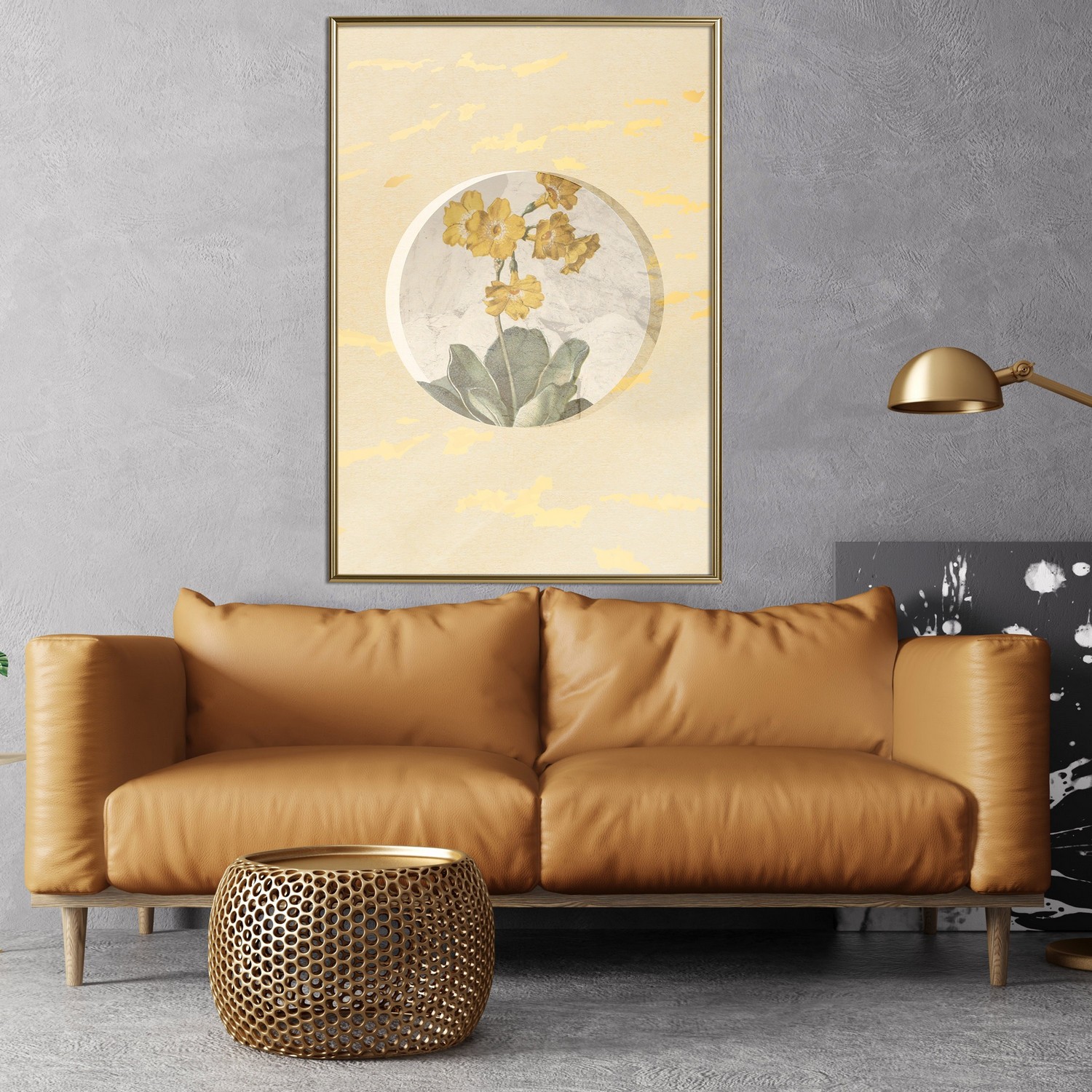 Poster Artgeist Affisch Flower In Circle