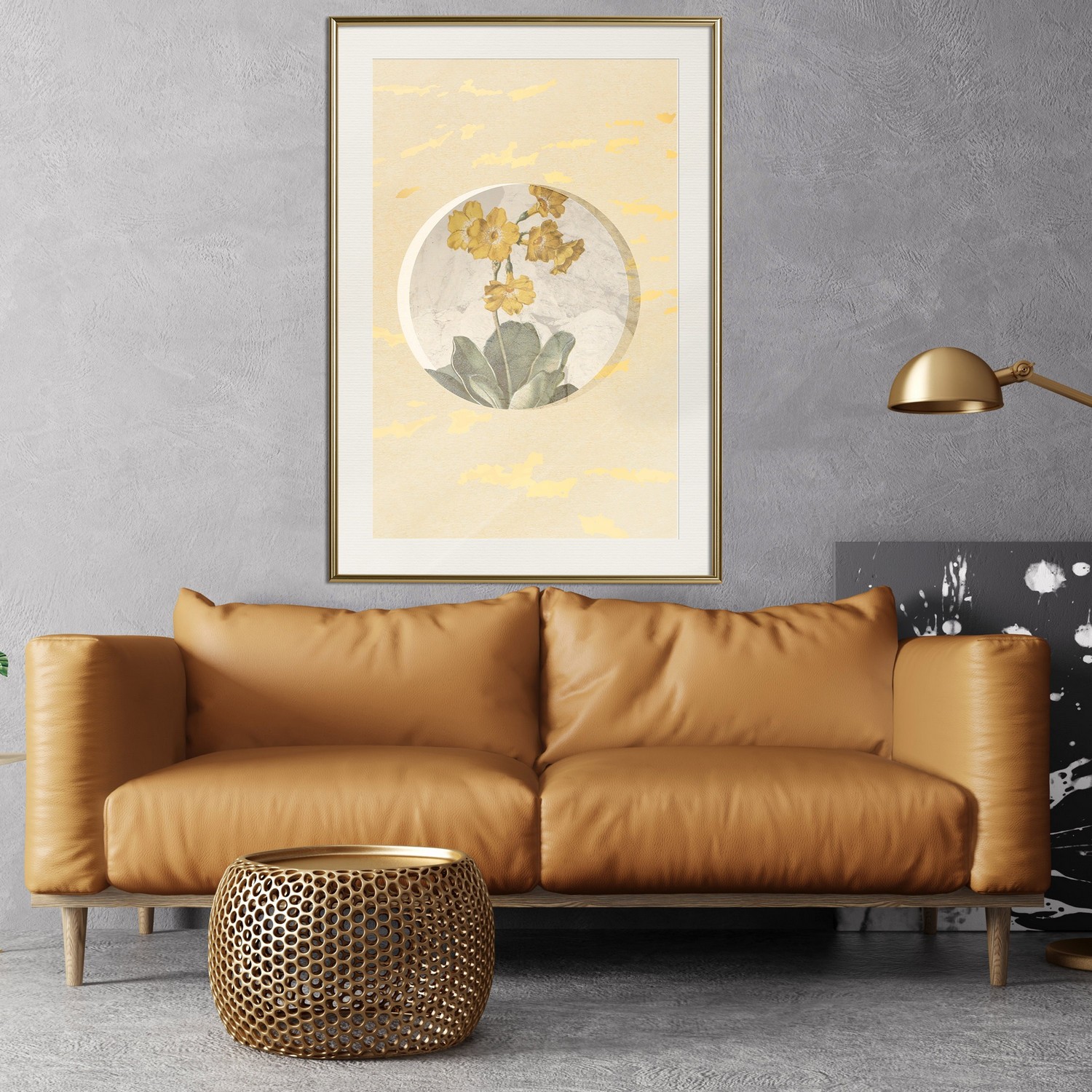 Poster Artgeist Affisch Flower In Circle