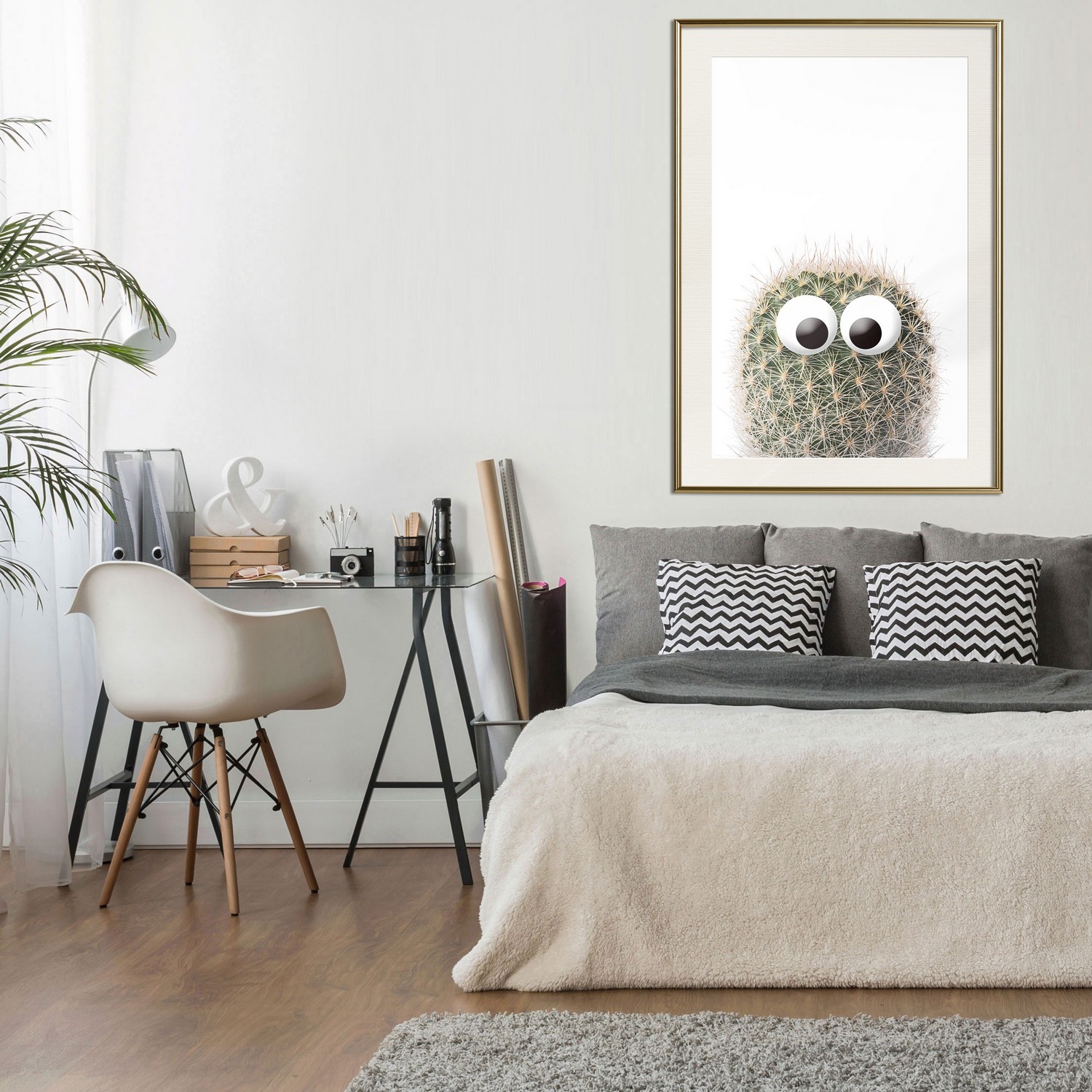 Poster Artgeist Affisch Cactus With Eyes