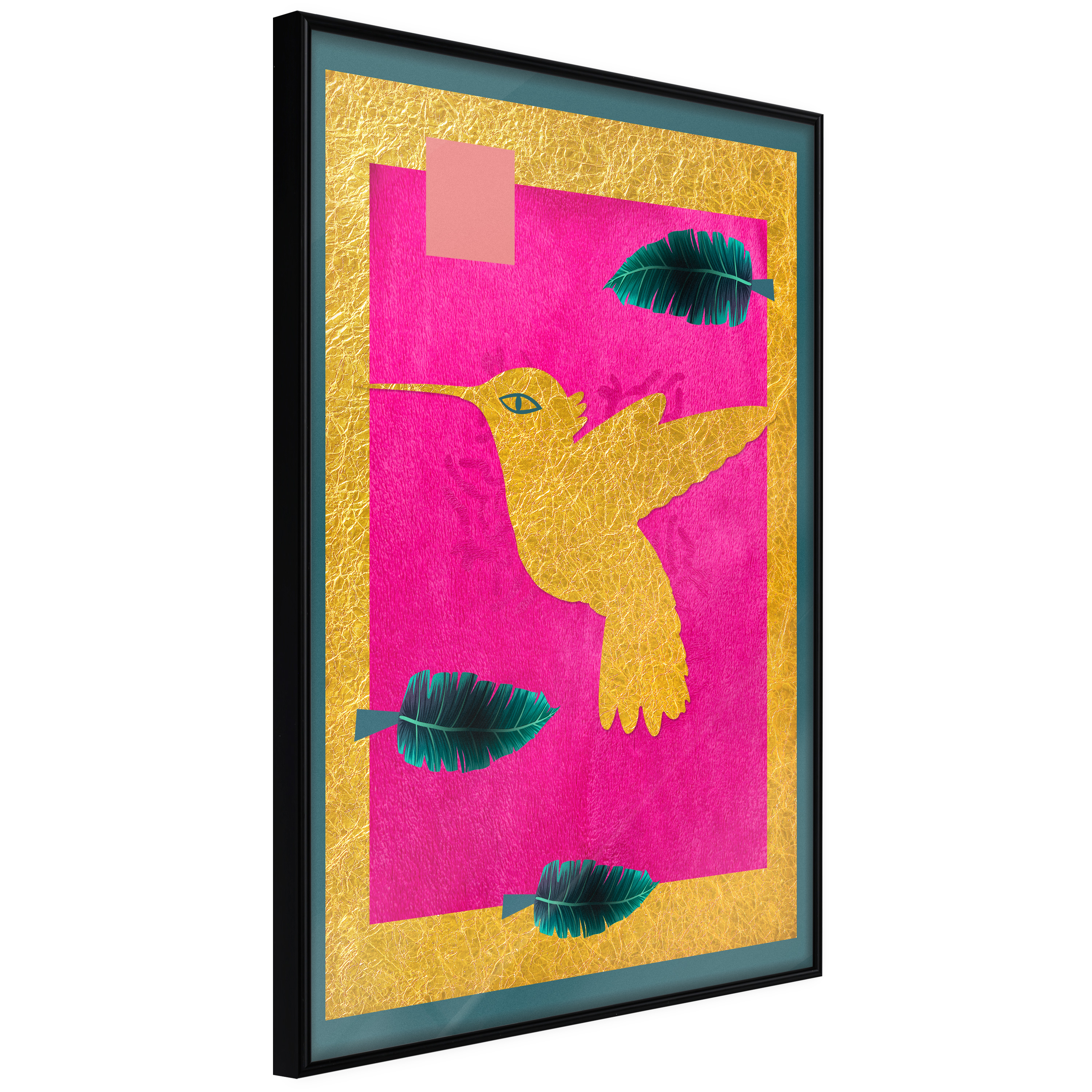 Poster Artgeist Affisch Golden Hummingbird