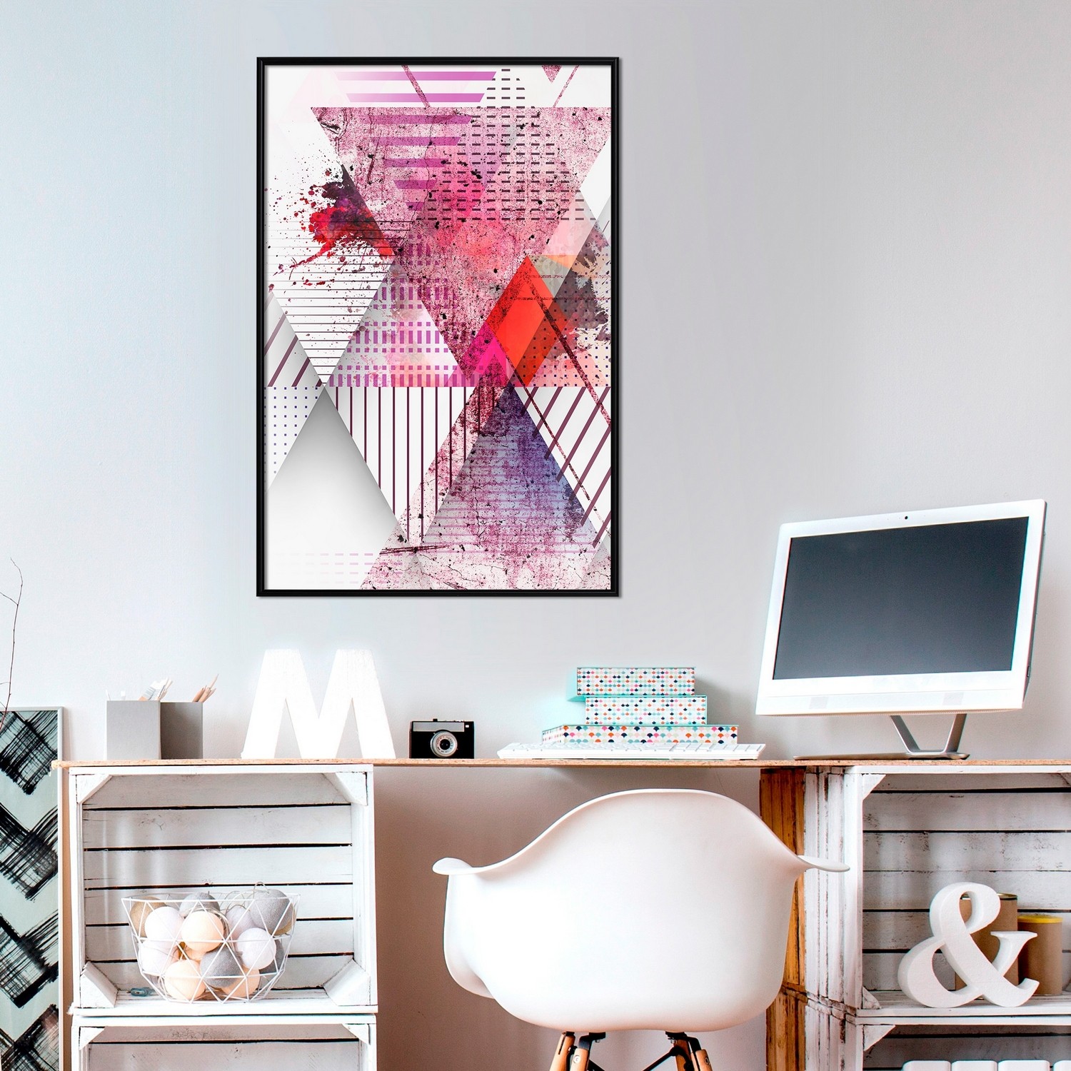 Poster Artgeist Affisch Abstract Triangle