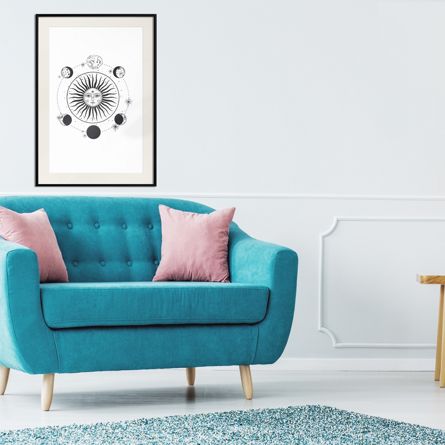 Poster Artgeist Affisch Moon Phases