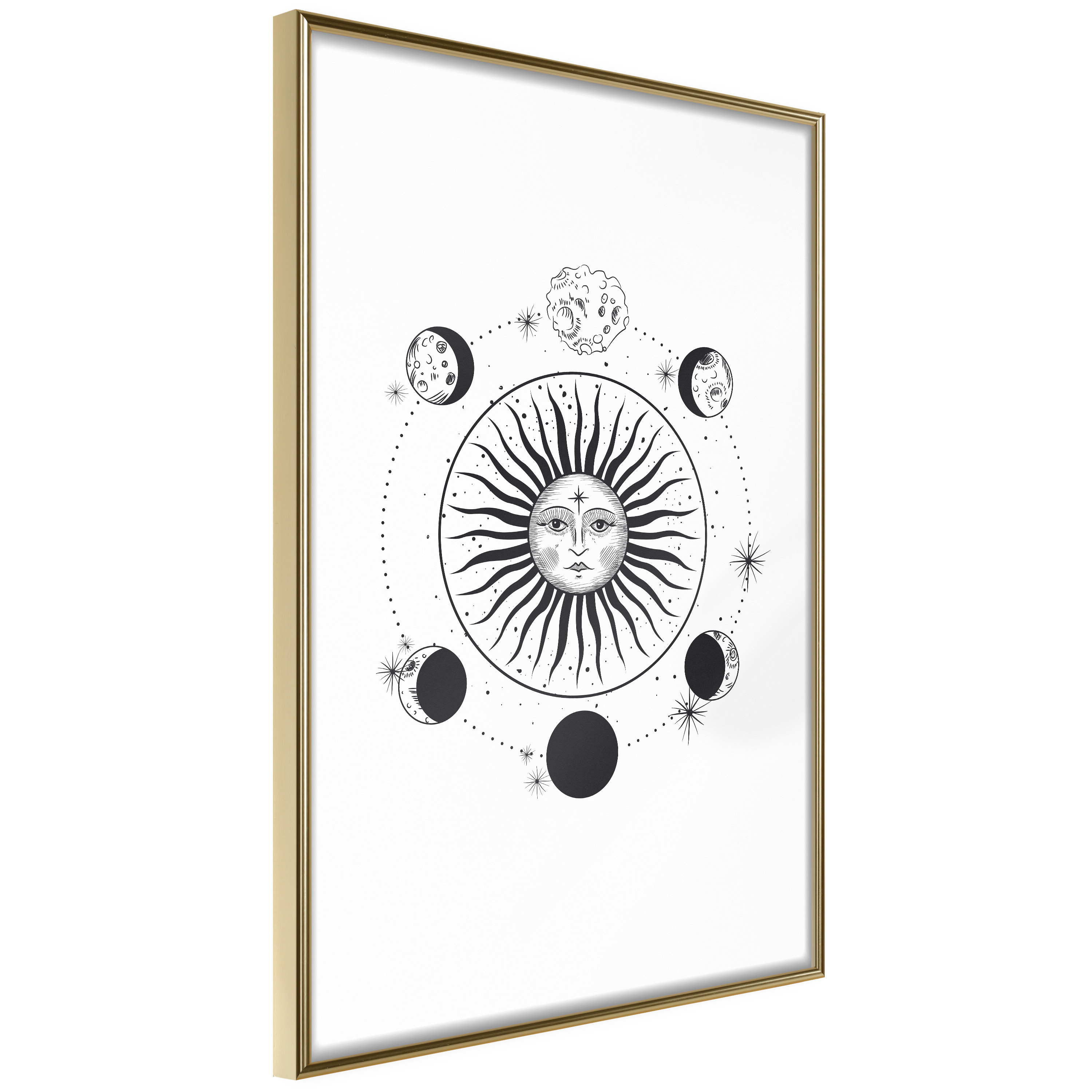 Poster Artgeist Affisch Moon Phases