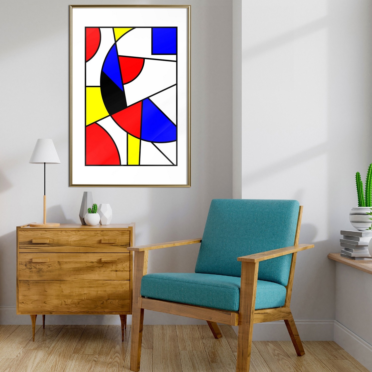 Poster Artgeist Affisch Abstraction De Stijl