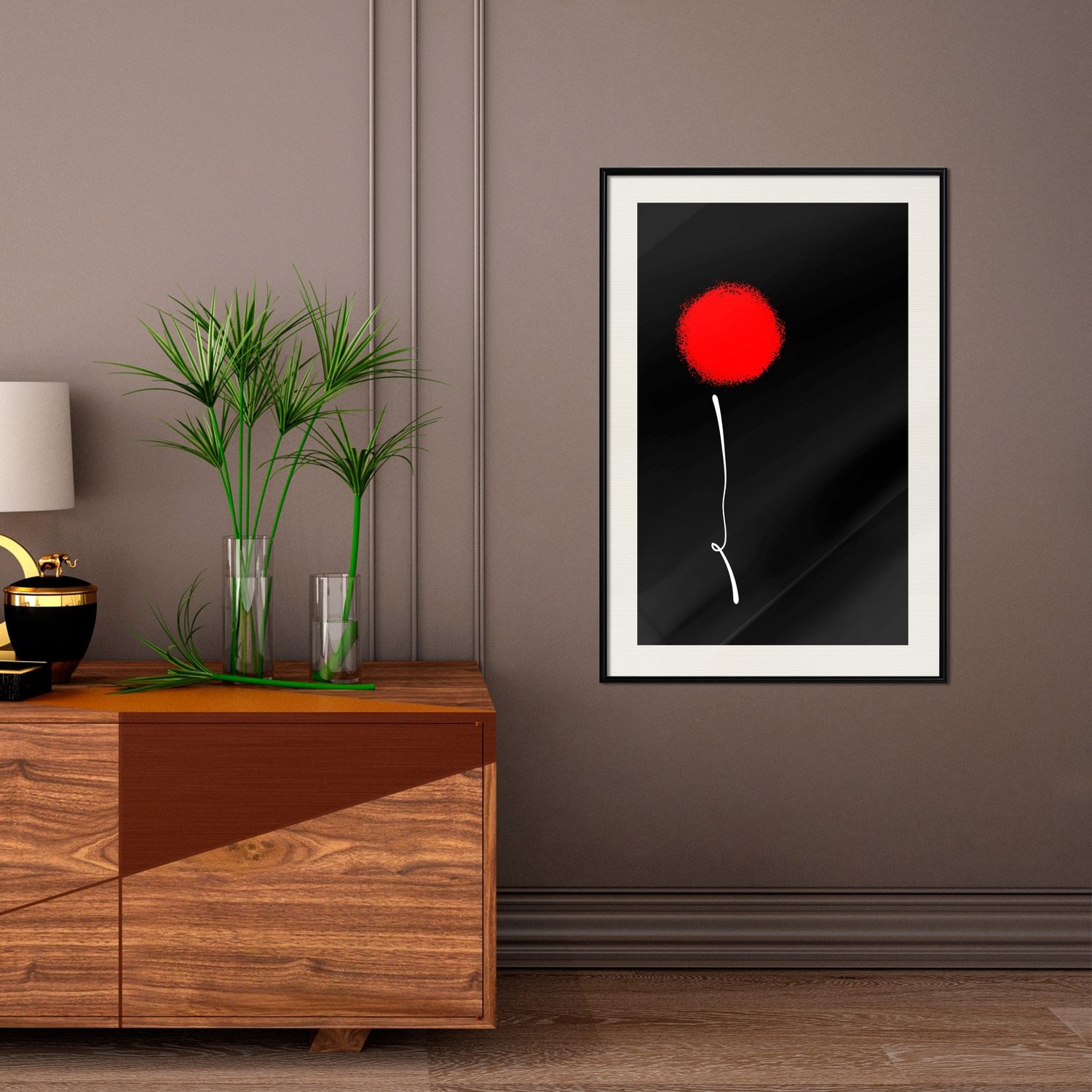 Poster Artgeist Affisch Minimalist Flower
