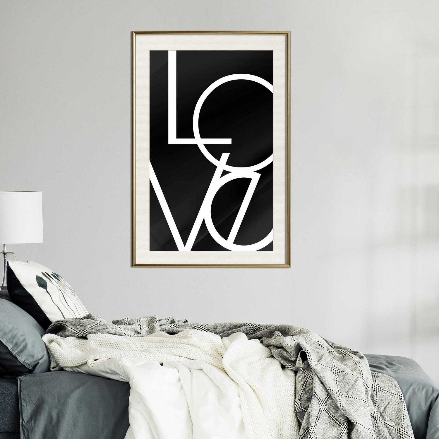 Poster Artgeist Affisch Love in Black and White