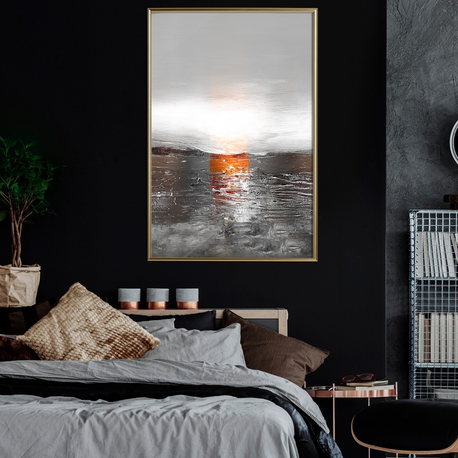 Poster Artgeist Affisch Abstract Sunset