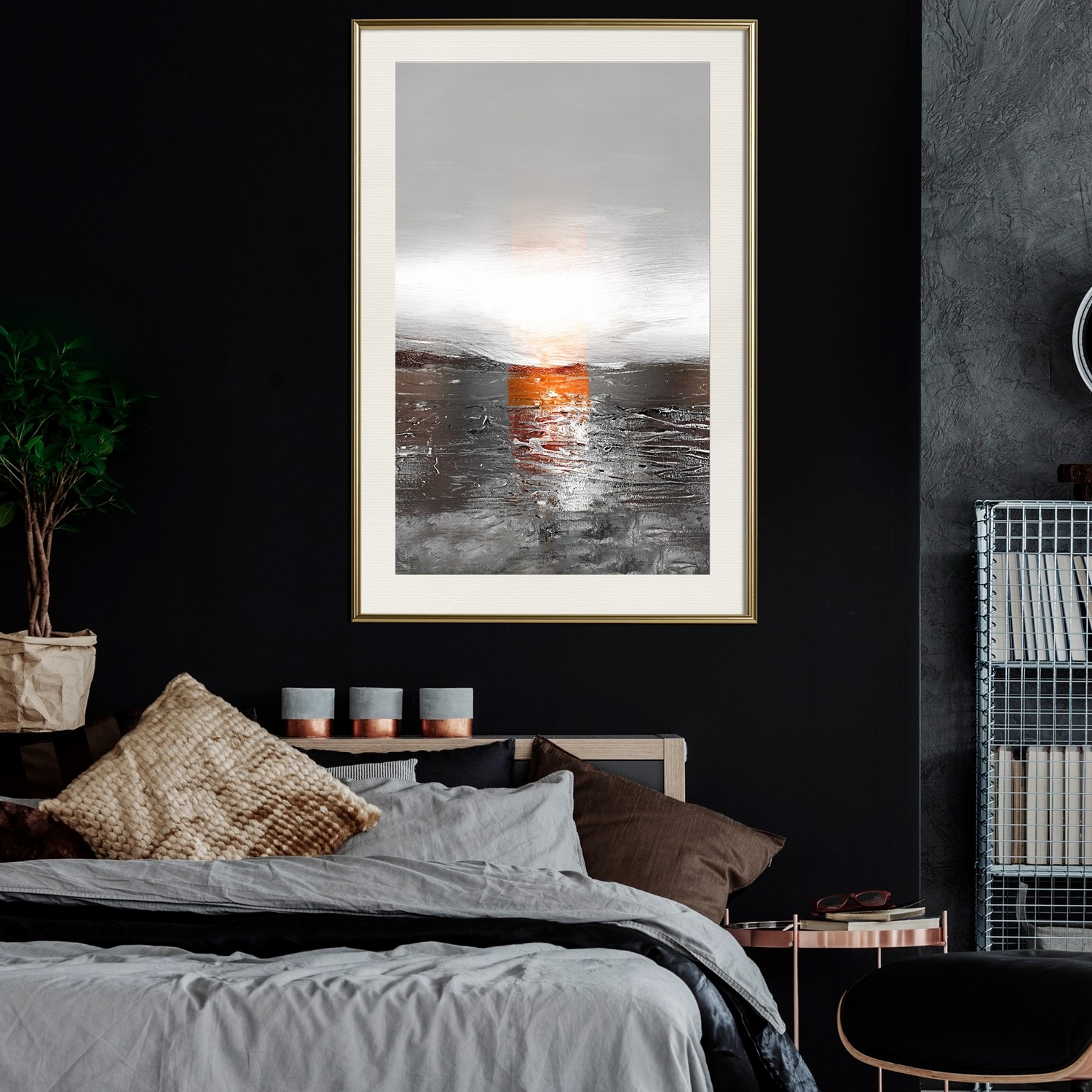 Poster Artgeist Affisch Abstract Sunset