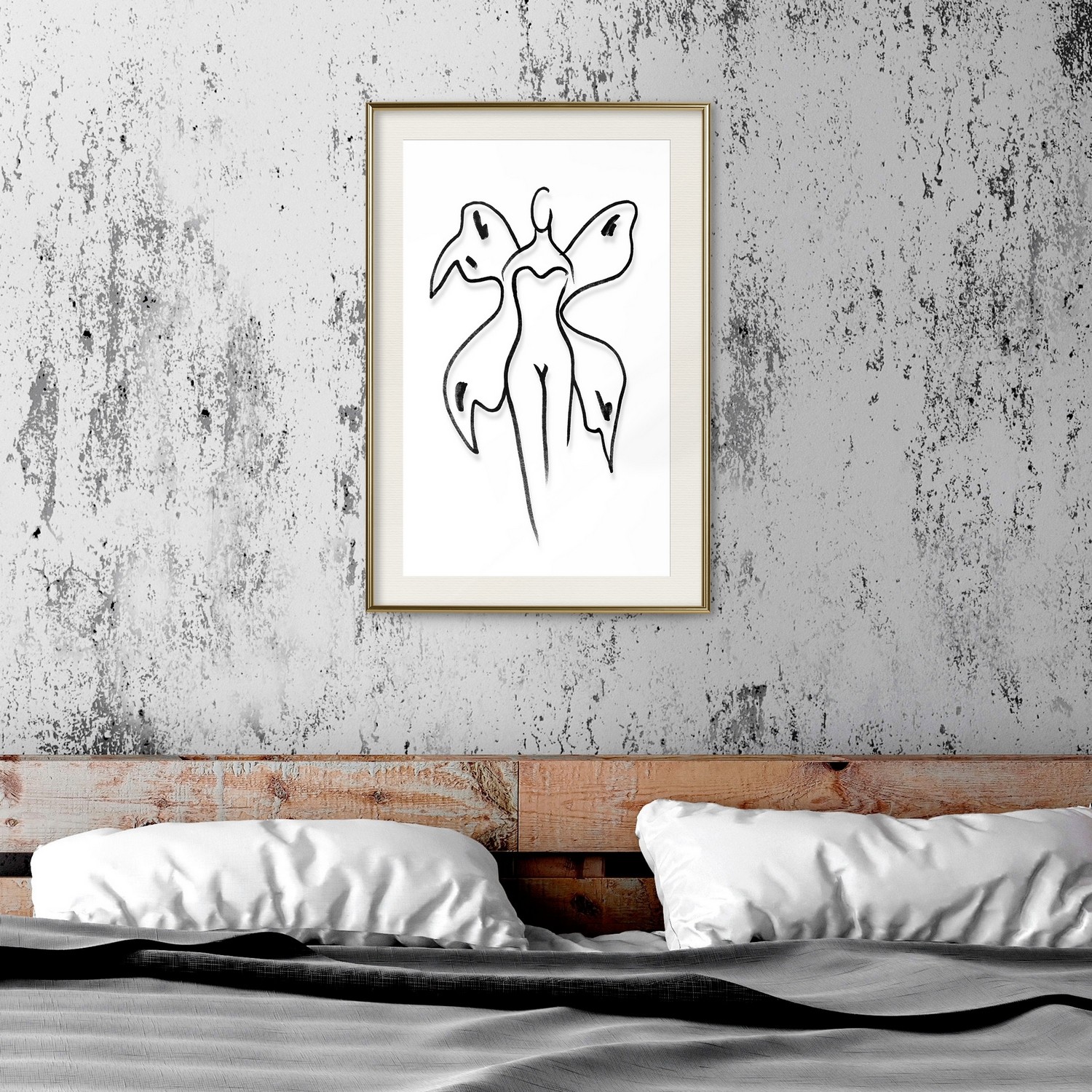 Poster Artgeist Affisch Butterfly Woman