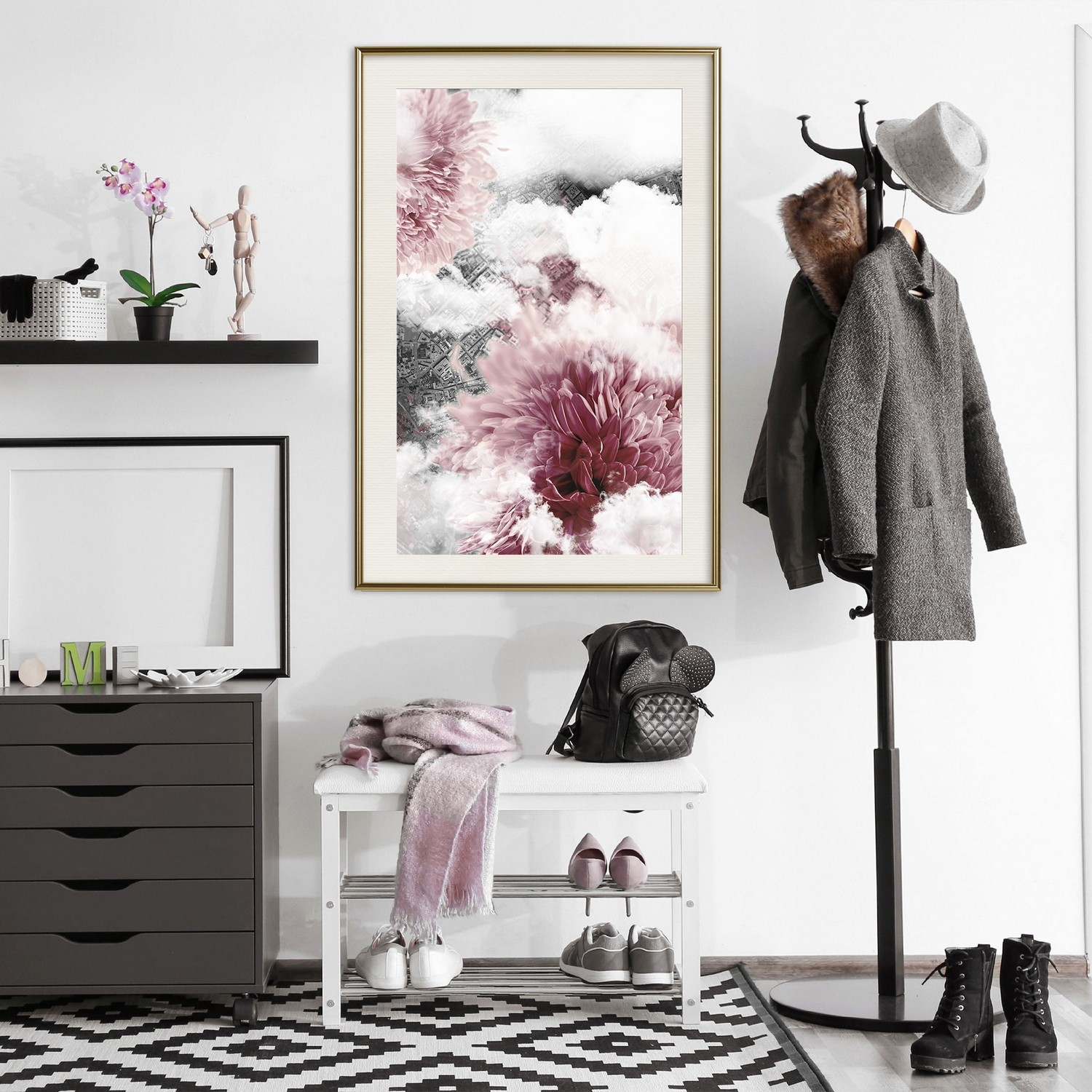 Poster Artgeist Affisch Flowers in the Clouds